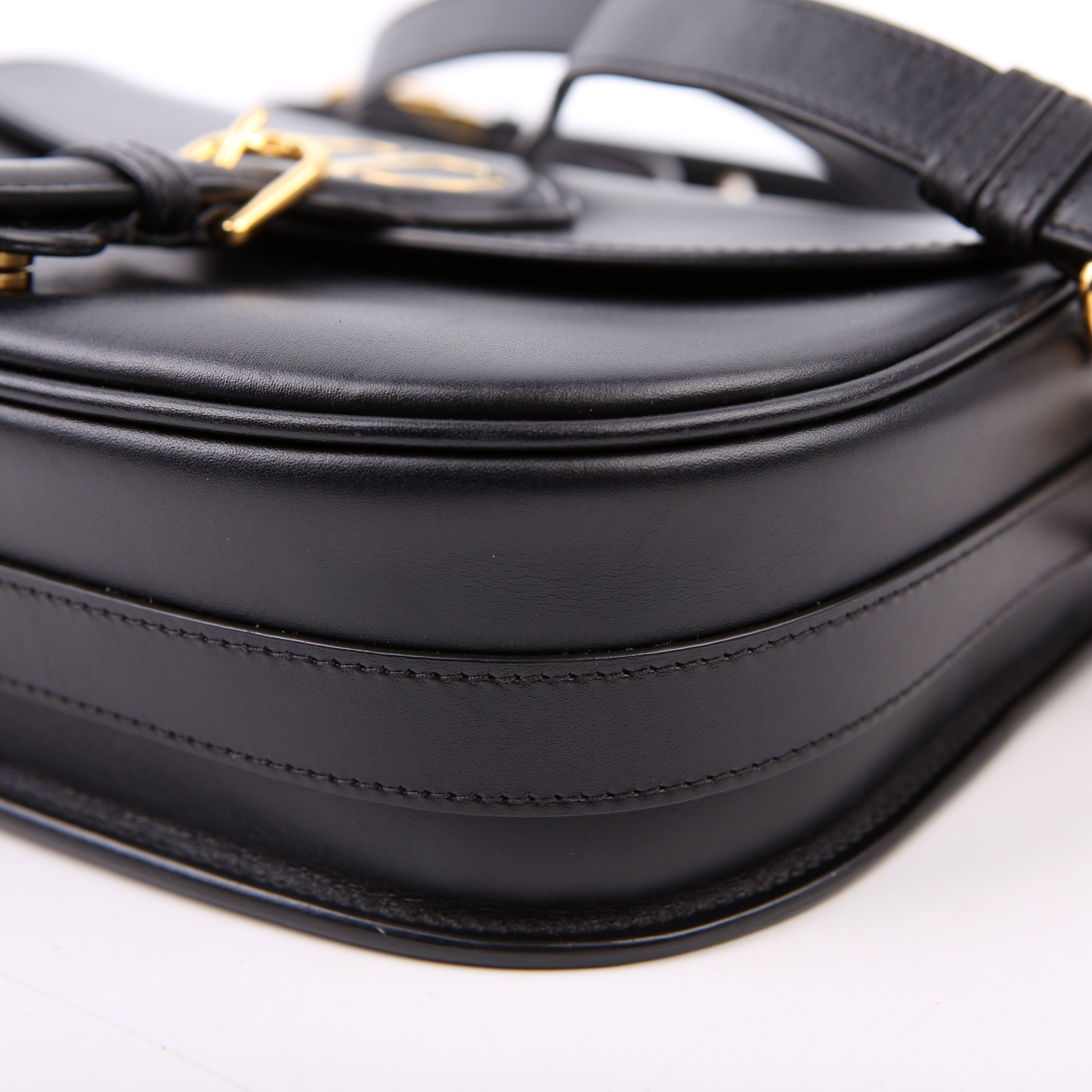 Dior Bobby Bag Medium Grain Leather Black