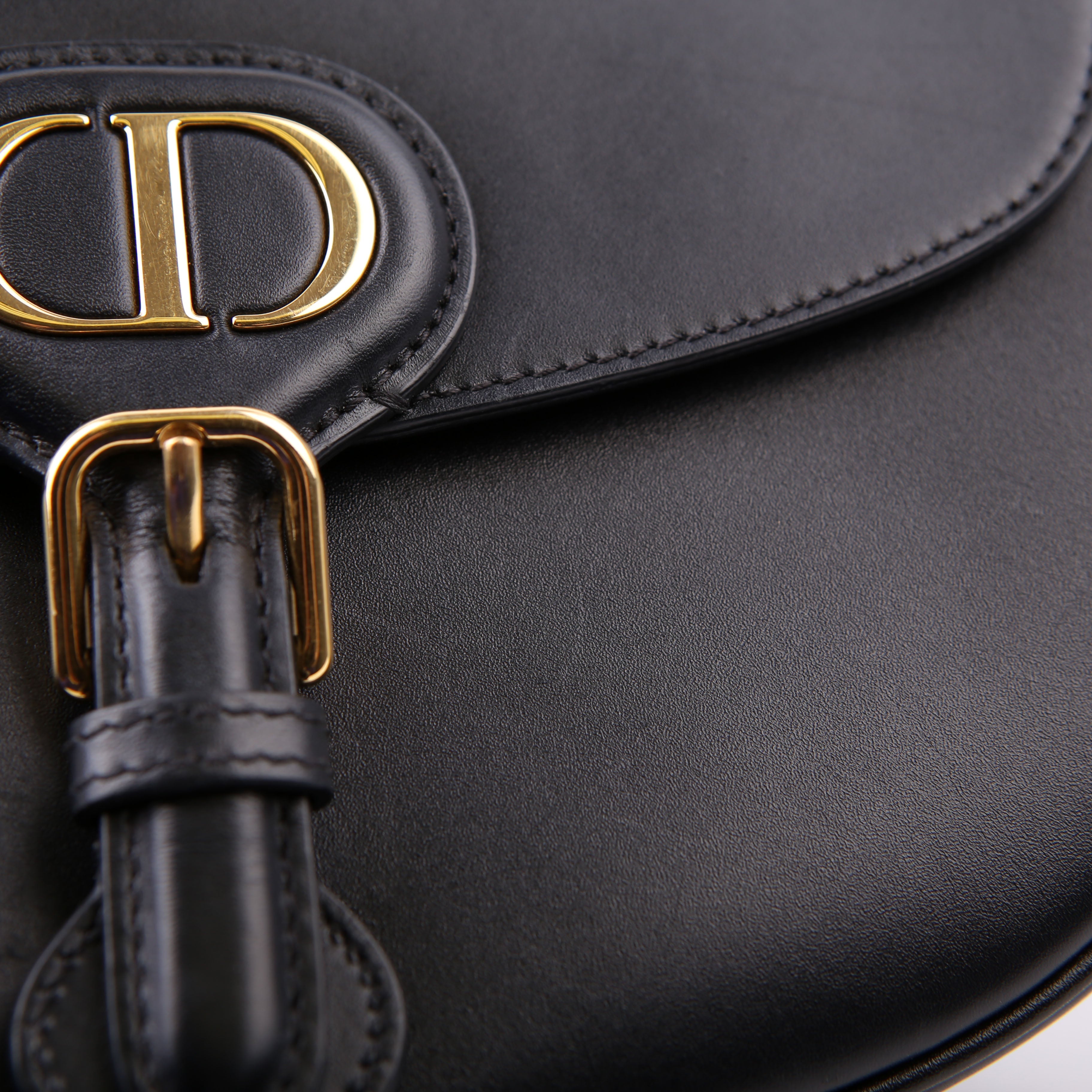 Dior Bobby Bag Medium Grain Leather Black
