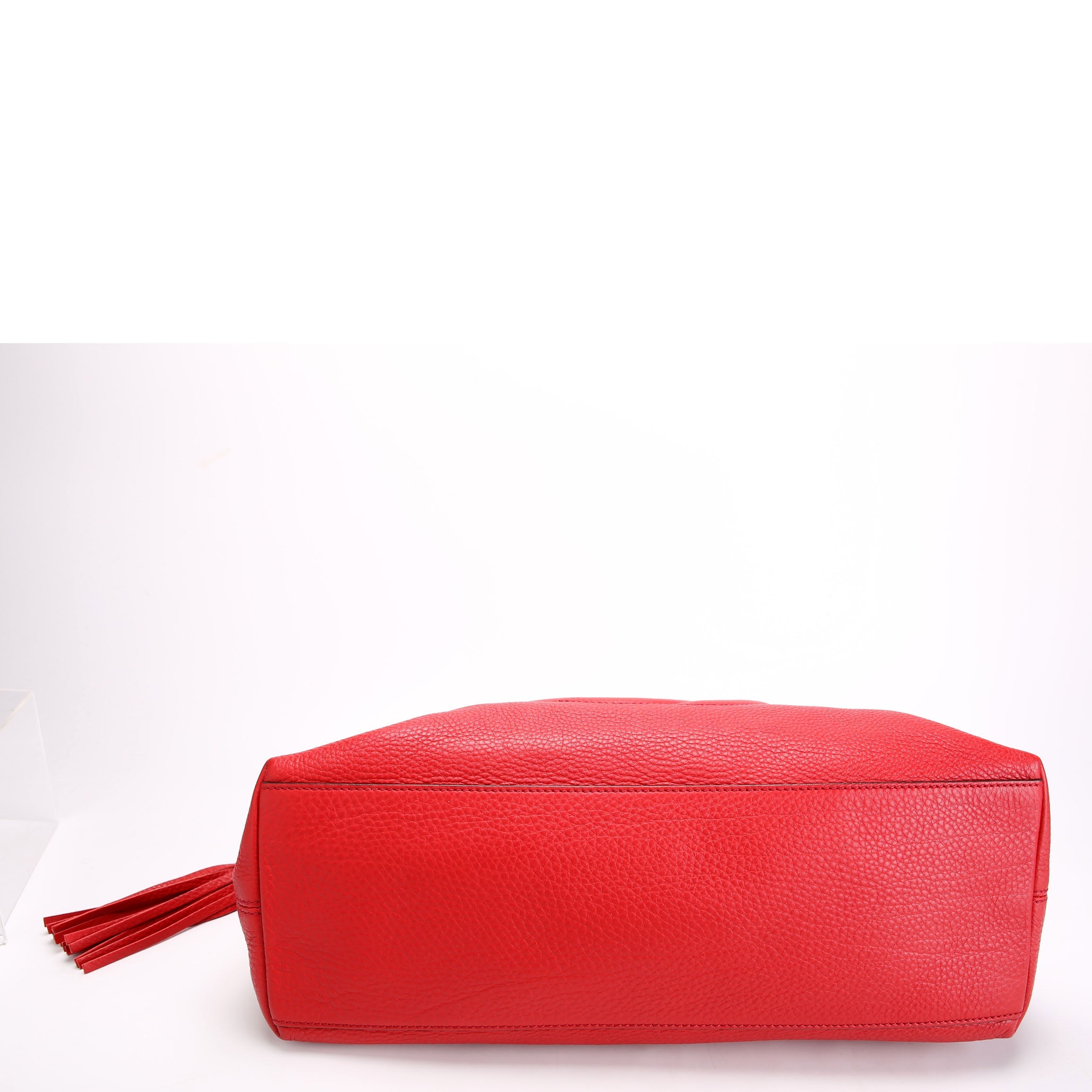 308982 Soho Leather Shoulder Medium Red