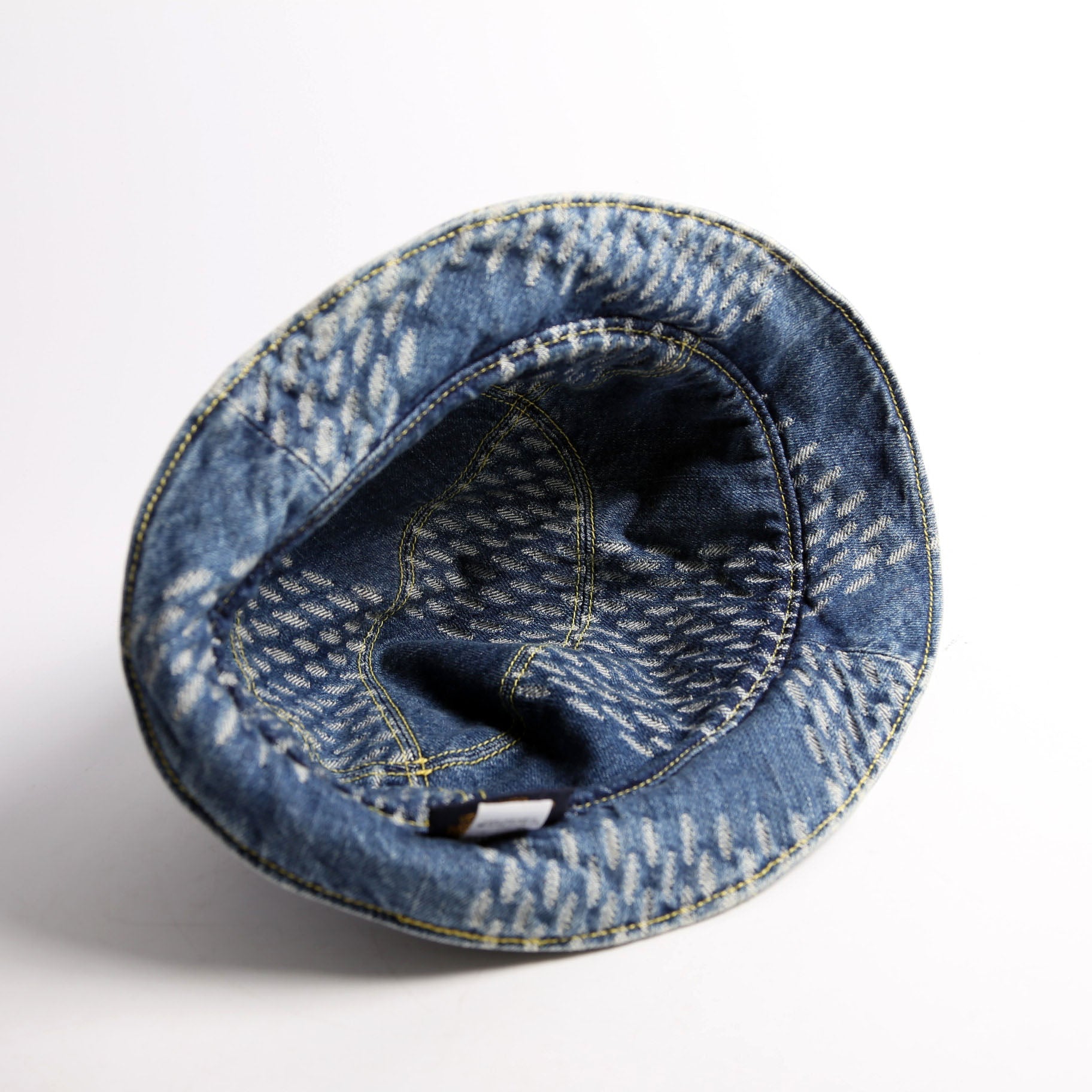 X Nigo Waves Bucket Monogram Hat Size 58CM Blue