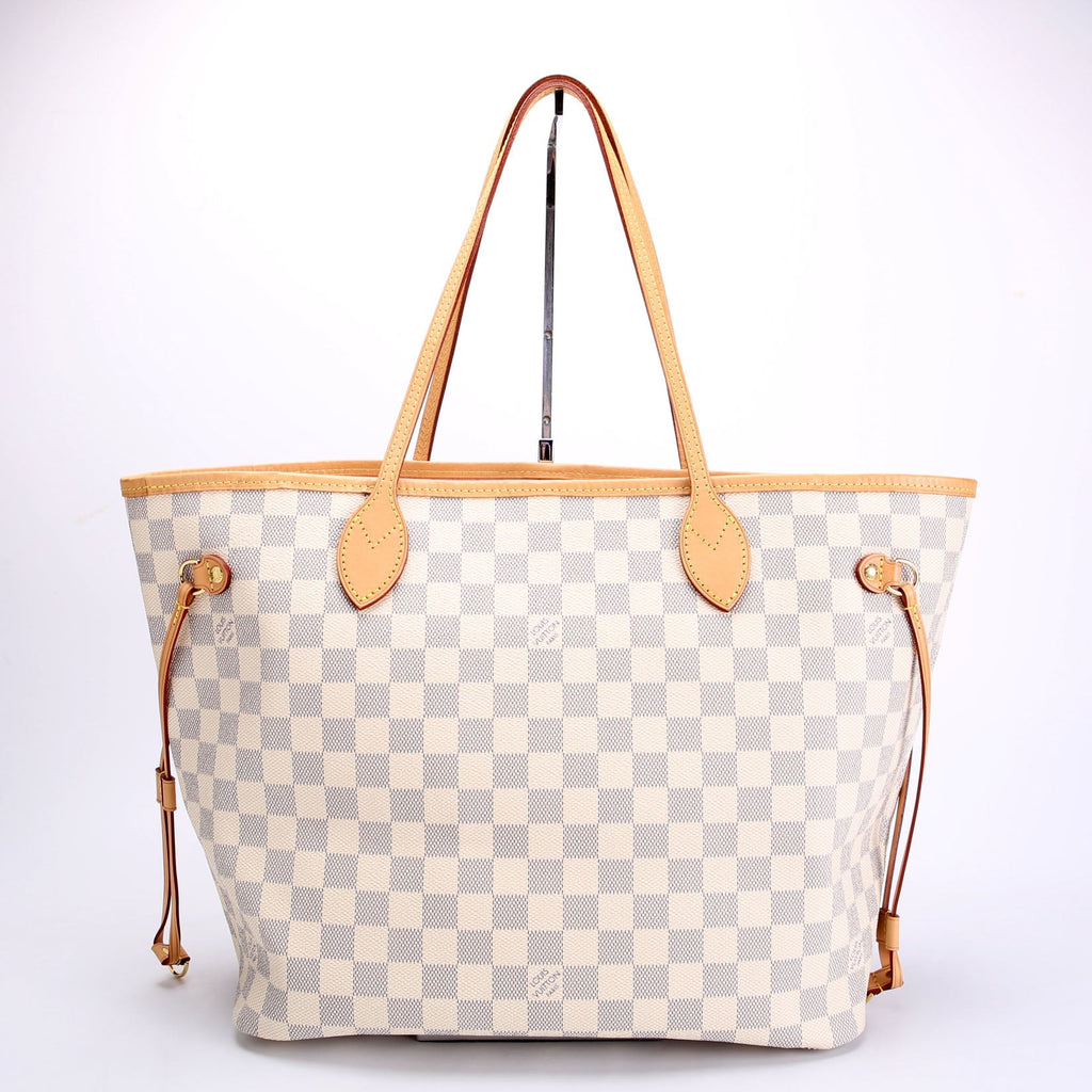 Neverfull With Wallet MM Damier Azur Pink
