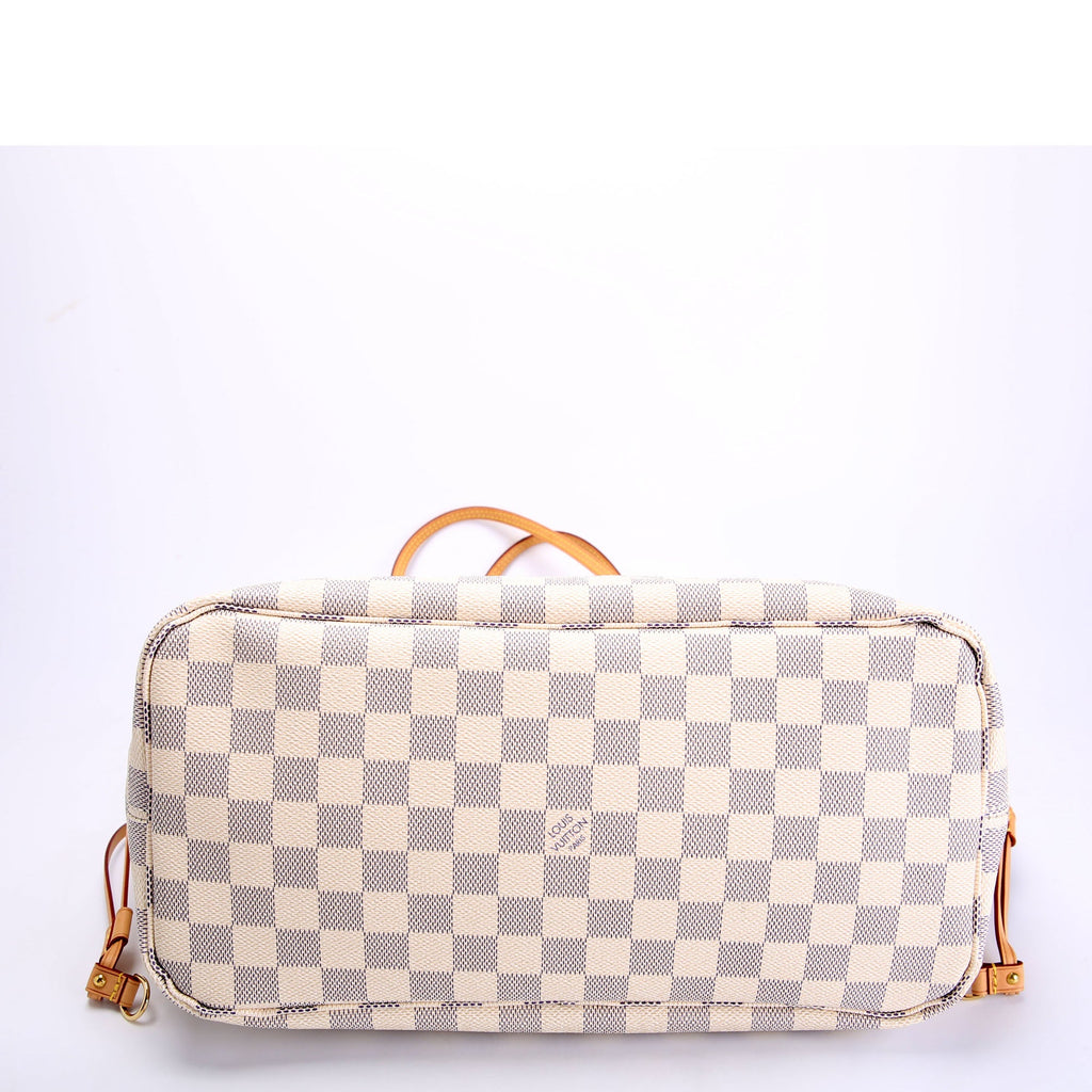 Neverfull With Wallet MM Damier Azur Pink