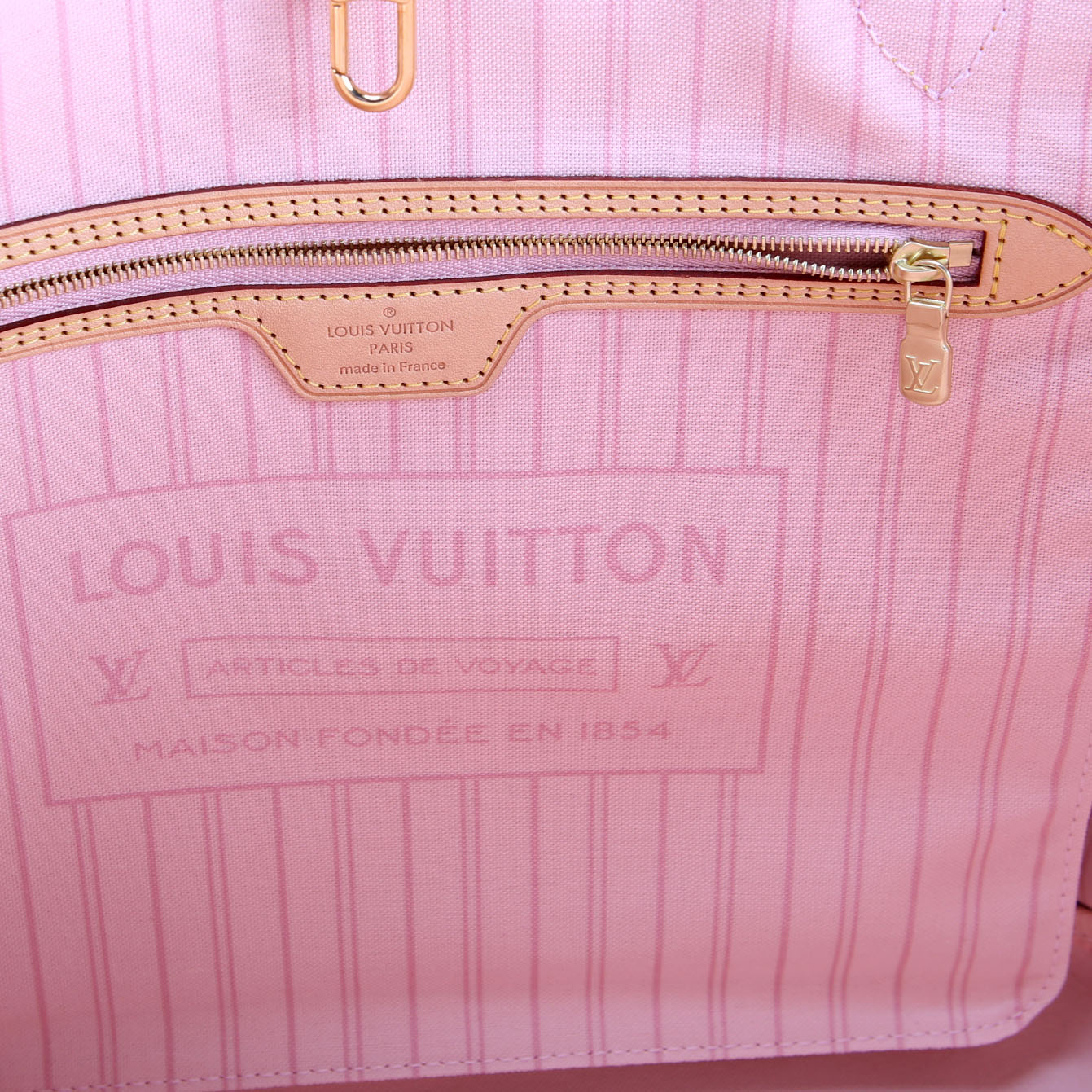 Neverfull With Wallet MM Damier Azur Pink