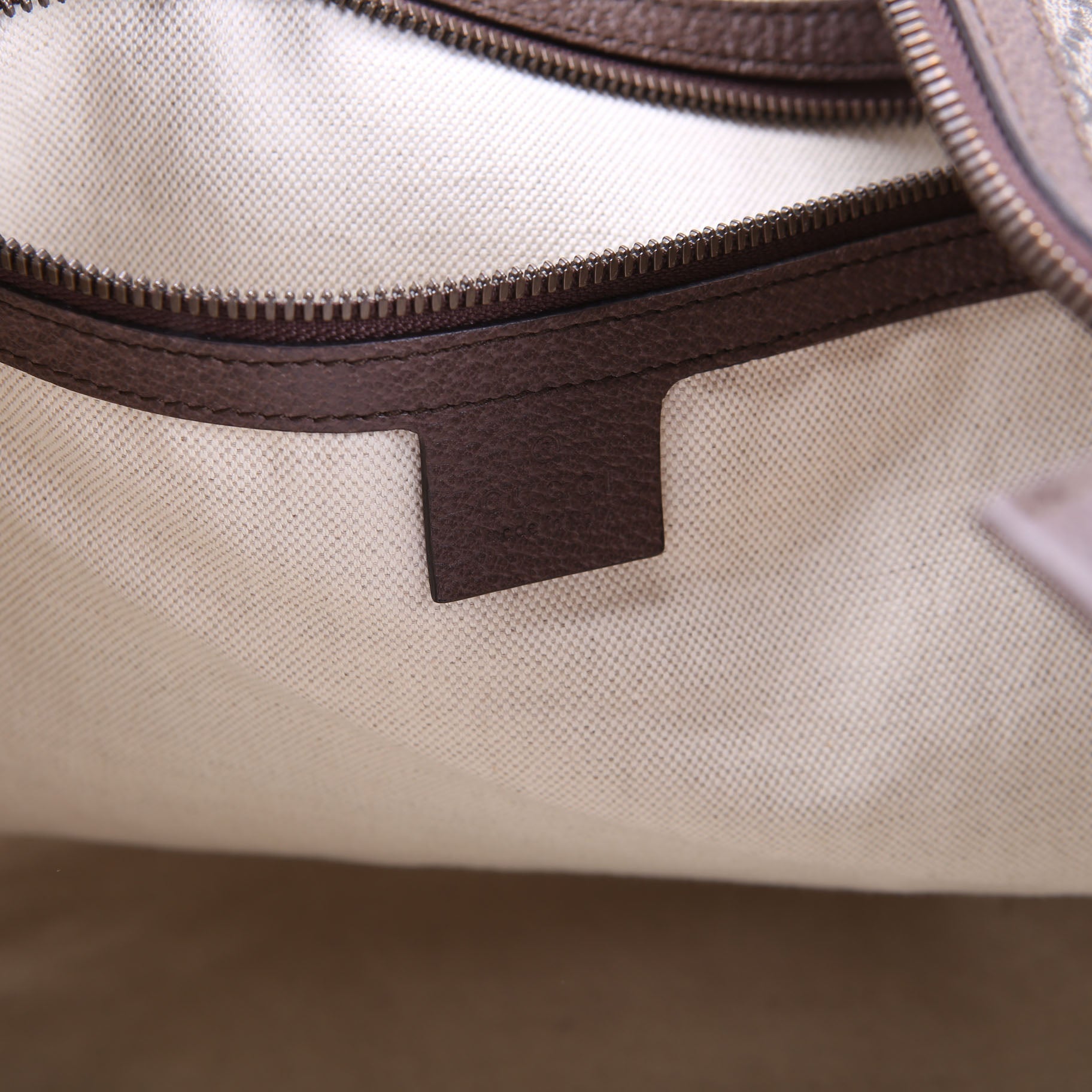547939 Ophidia GG Supreme Half Moon Hobo Large Brown