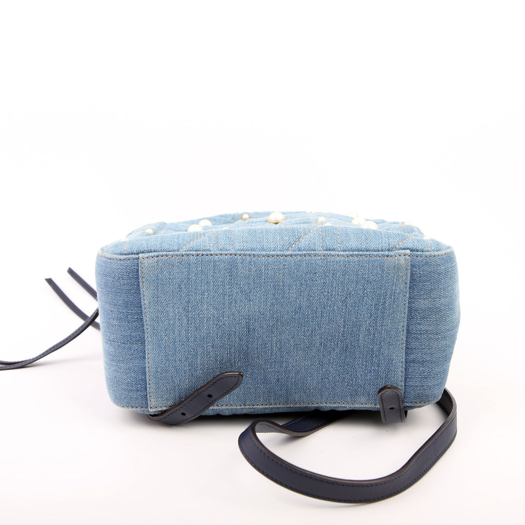 Gucci 476671 Marmont Backpack Denim
