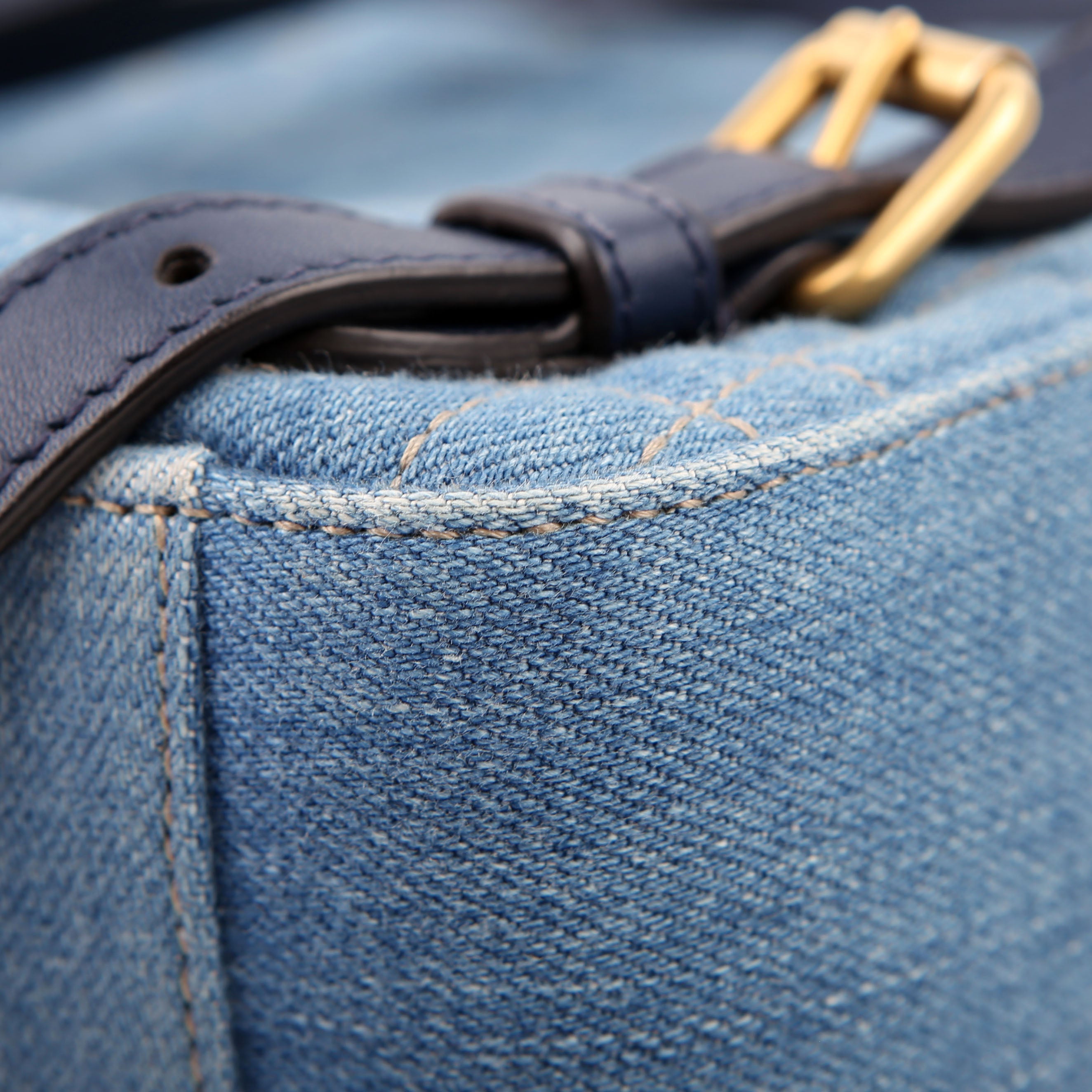 Gucci 476671 Marmont Backpack Denim
