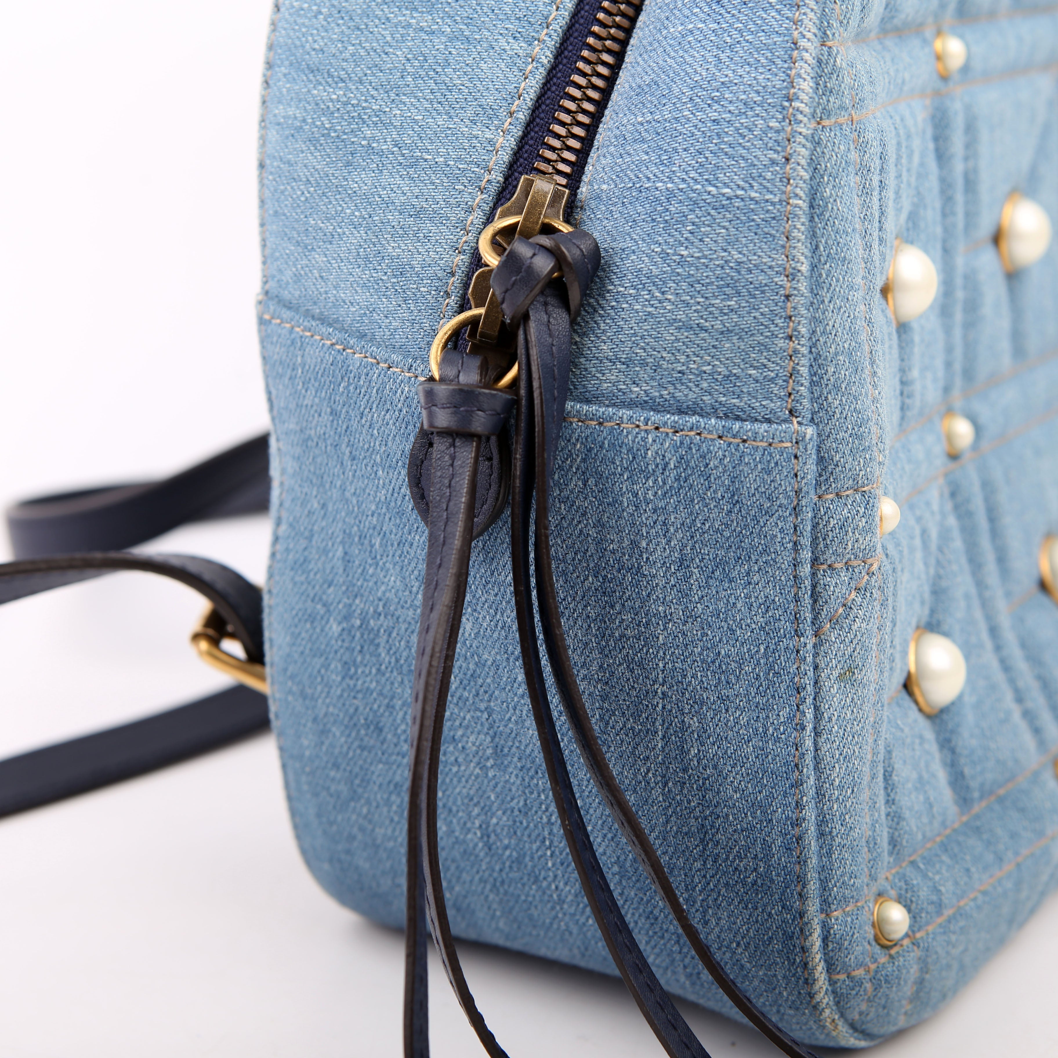 Gucci 476671 Marmont Backpack Denim