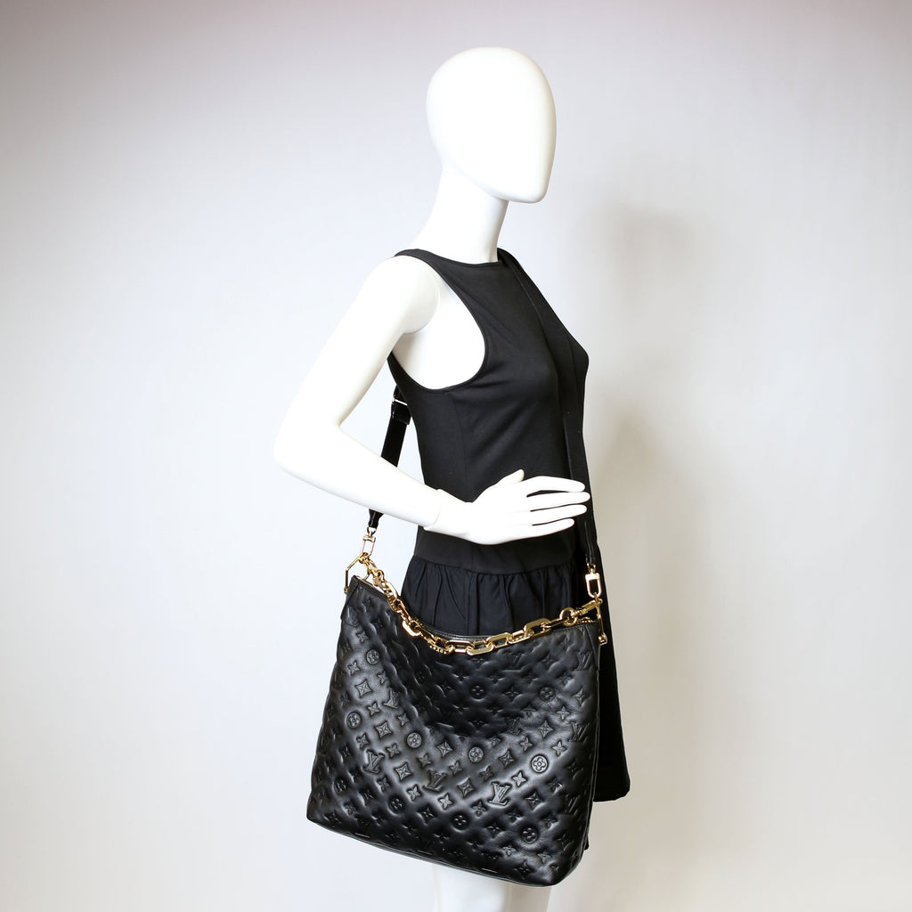 Coussin Hobo MM Lambskin Black