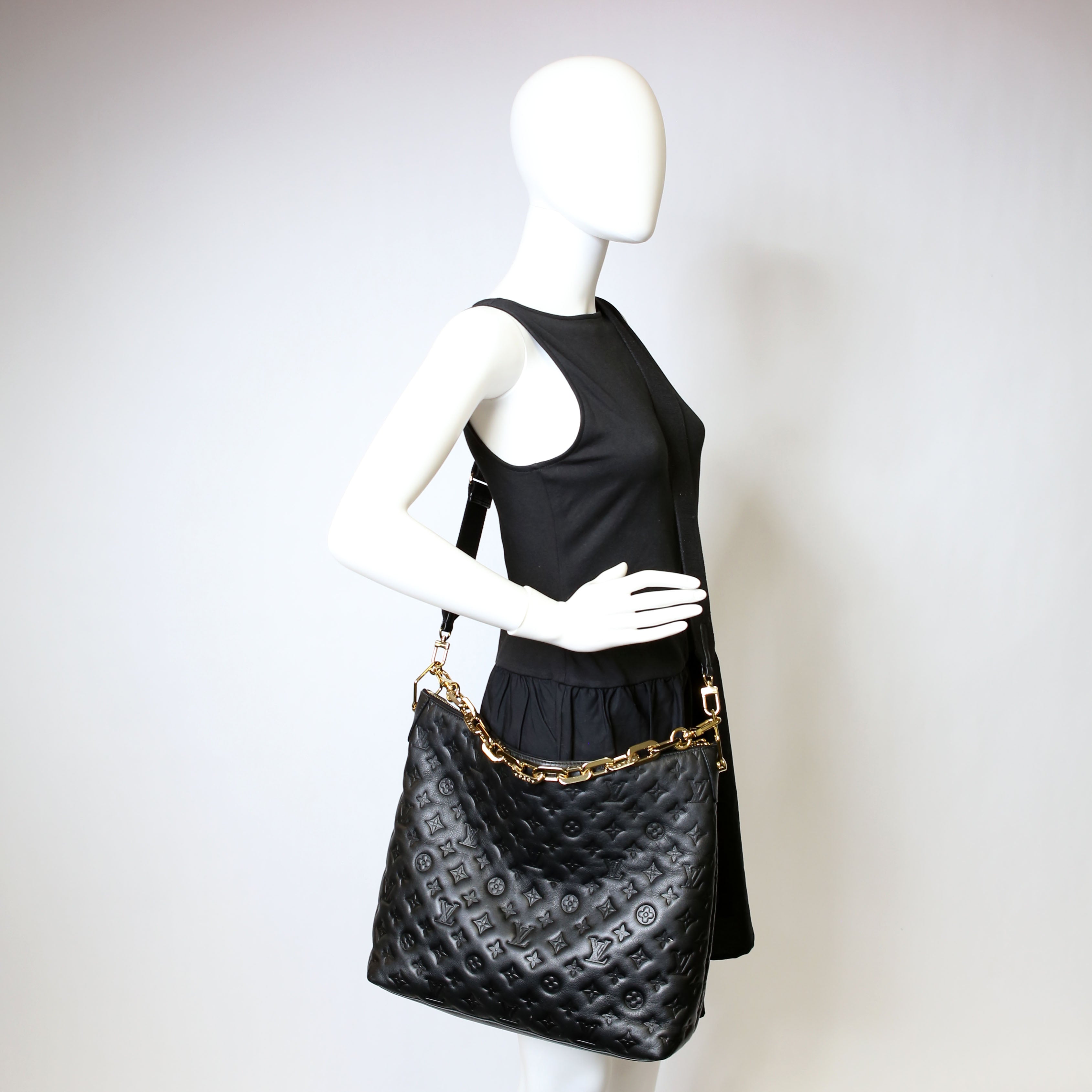 Coussin Hobo MM Lambskin Black