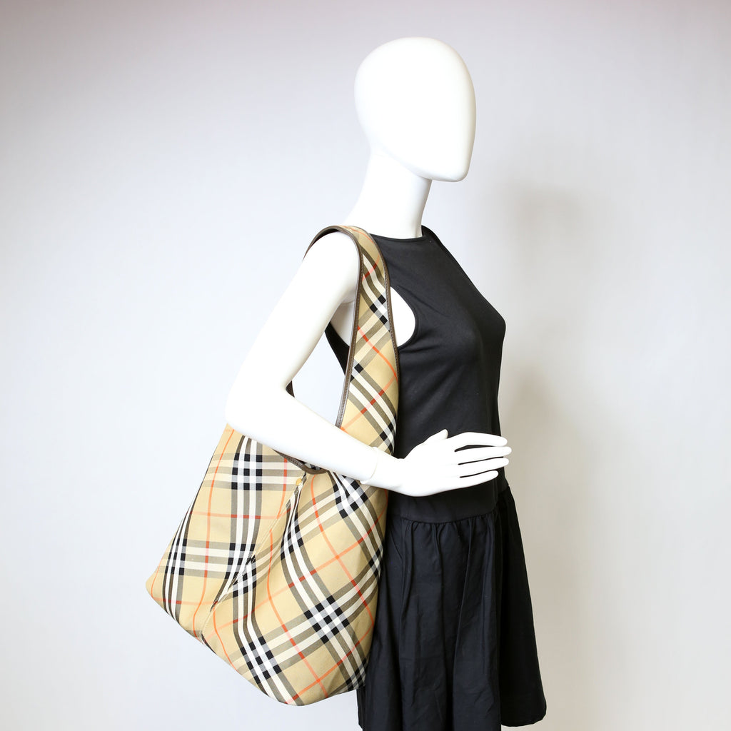 Vintage Check Hobo Large