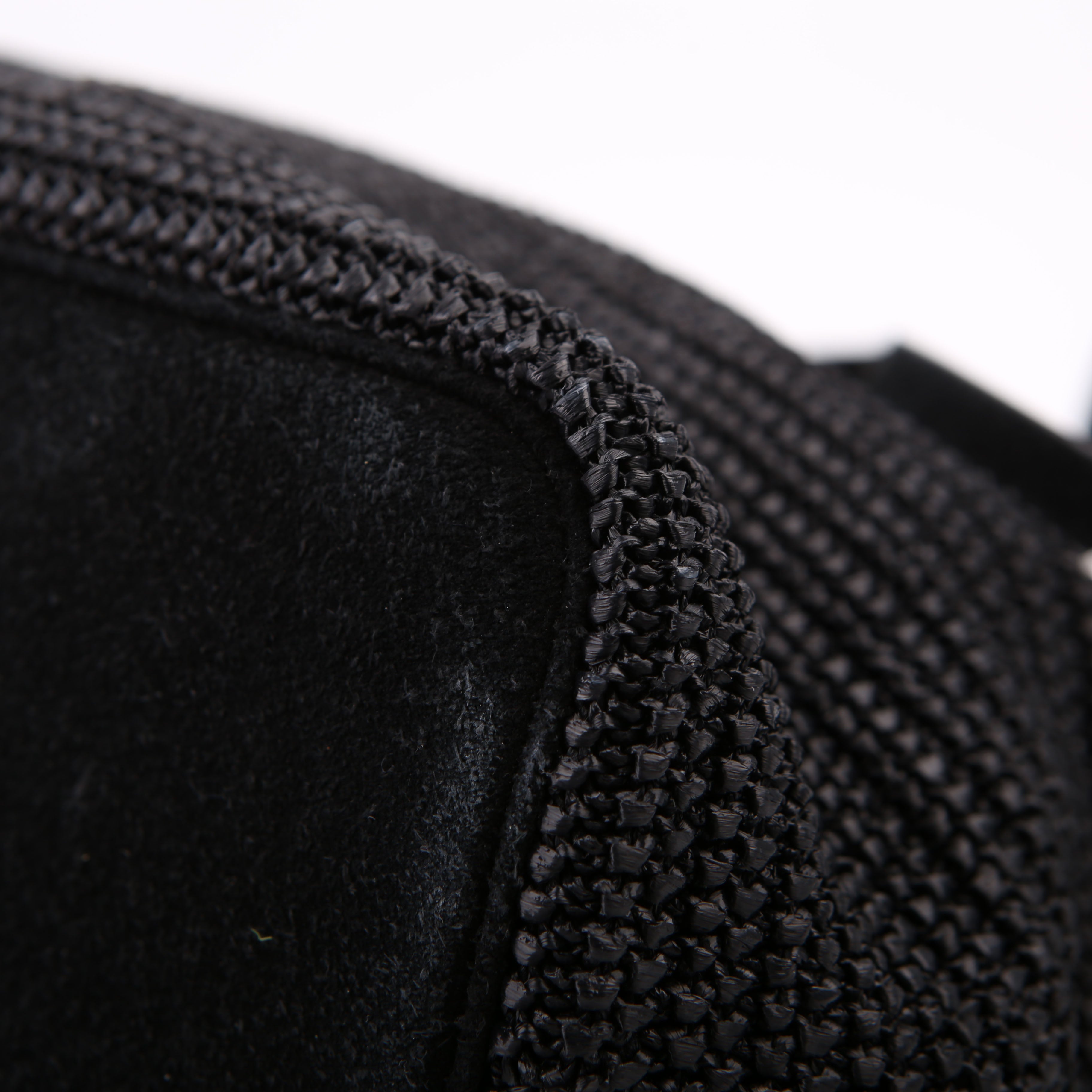 SAINT LAURENT Raffia/Leather Studded Shopping Tote Black