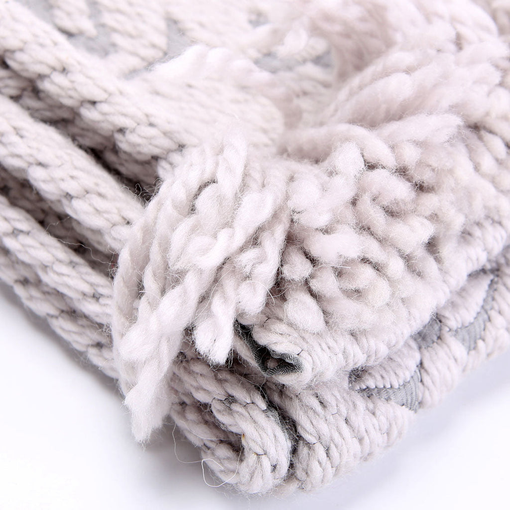 Logomania Wool/Silk Gray
