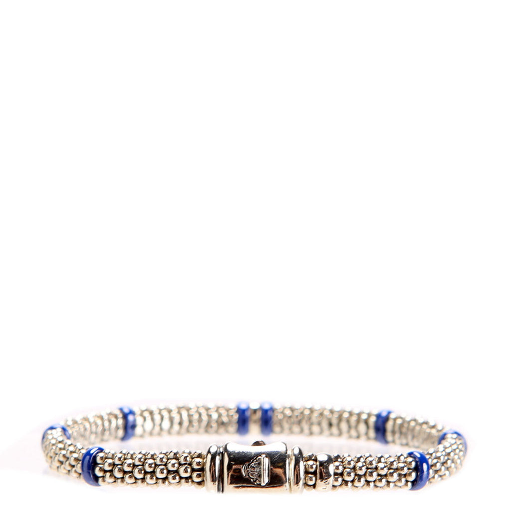 Ultramarine Seven Station Caviar/Beaded/925 9MM