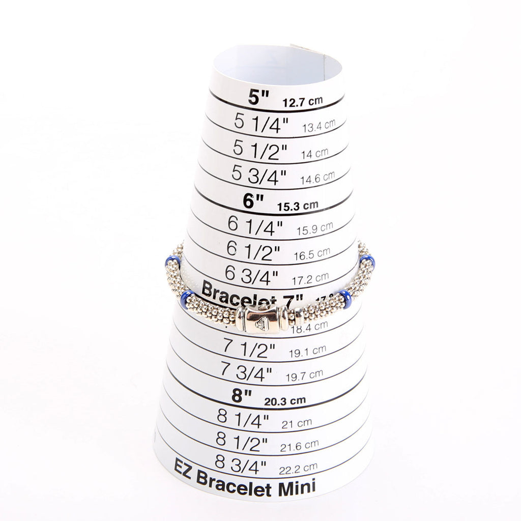 Ultramarine Seven Station Caviar/Beaded/925 9MM