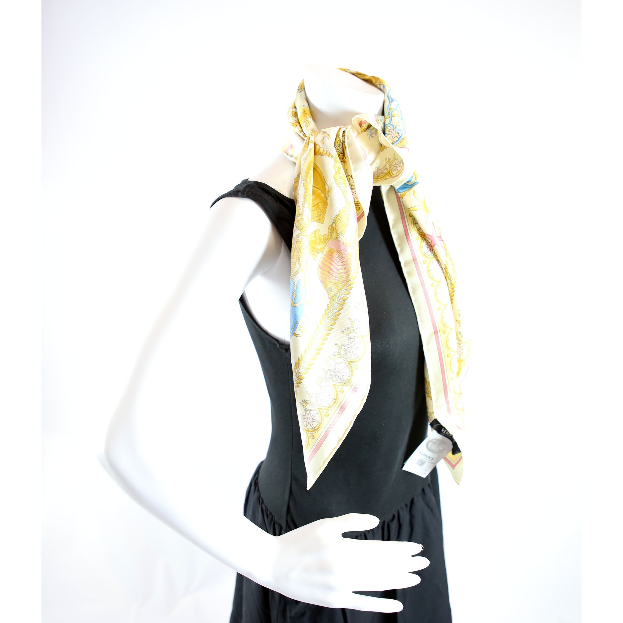 Underwater Silk Scarf Yellow/Multicolor