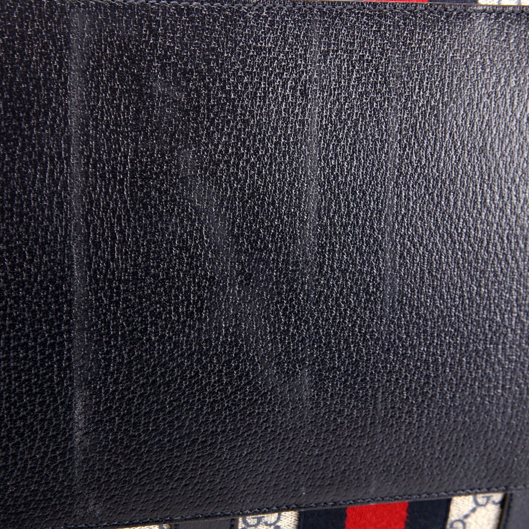 Gucci 696039 GG Supreme Canvas Large Duffle Bag Navy/Beige/Red