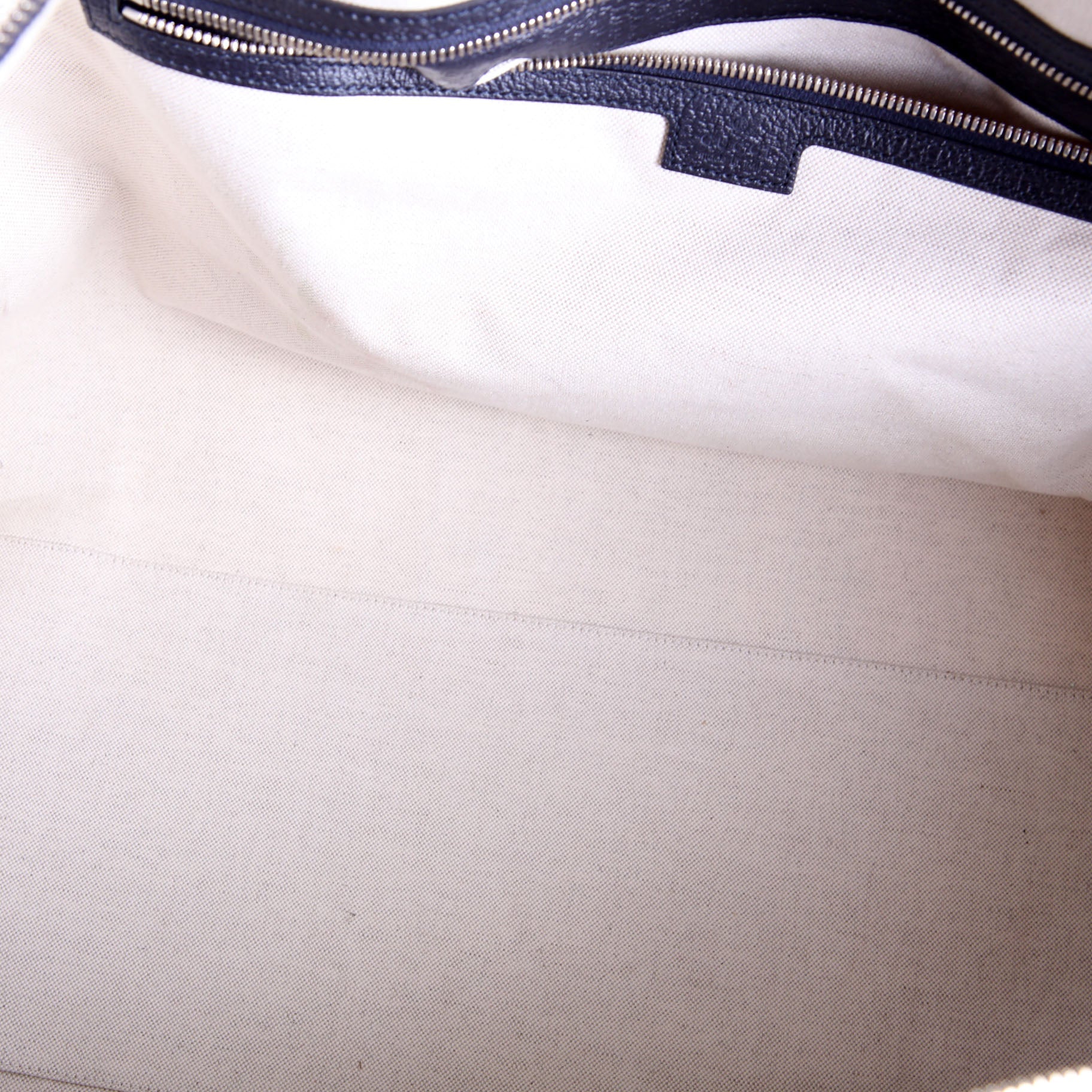 Gucci 696039 GG Supreme Canvas Large Duffle Bag Navy/Beige/Red