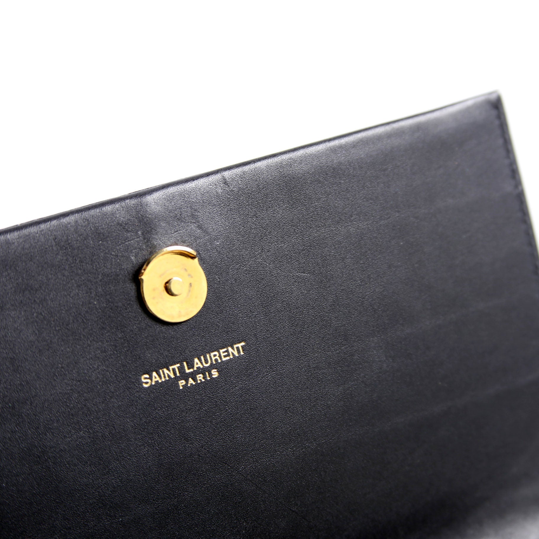 SAINT LAURENT Kate Tassel Chain Wallet 452159 Black
