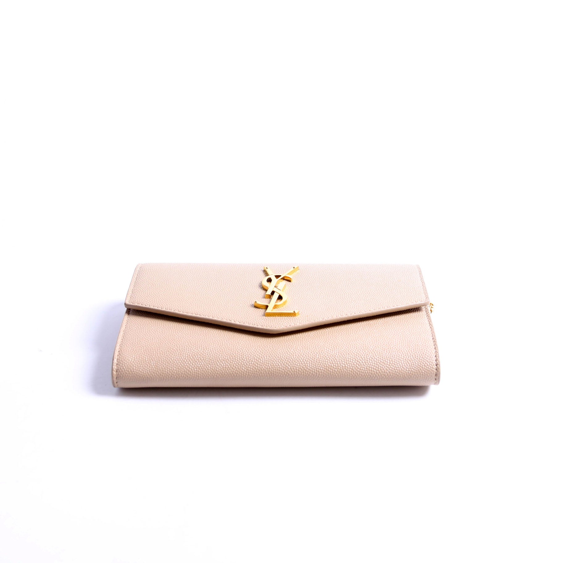 Uptown Chain Wallet Grain De Poudre 607788 Beige