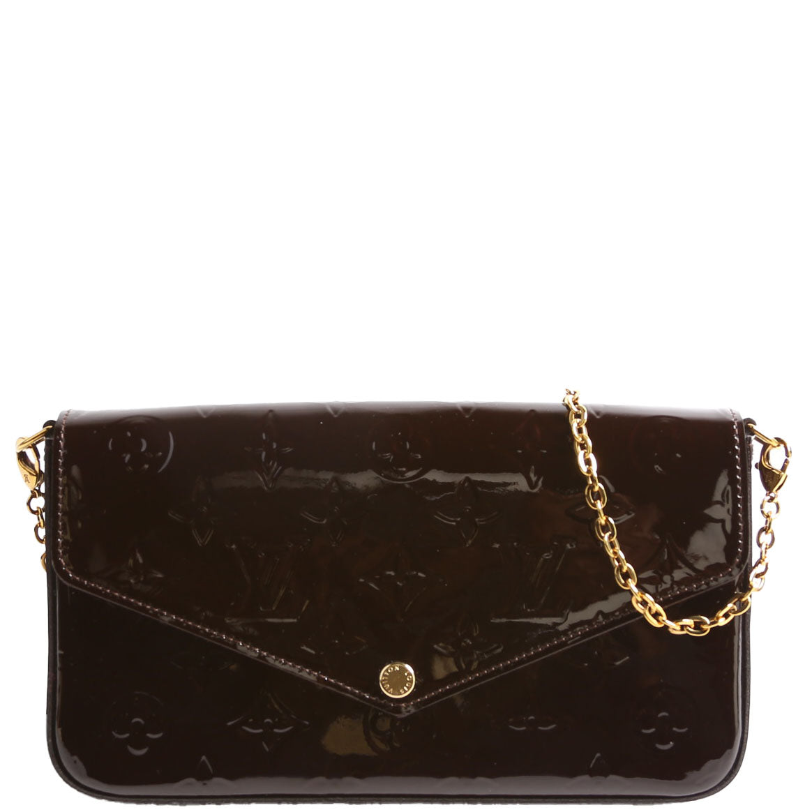 Pochette Felicie Vernis Burgundy
