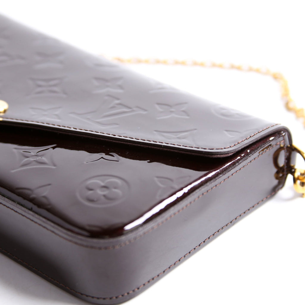 Pochette Felicie Vernis Burgundy