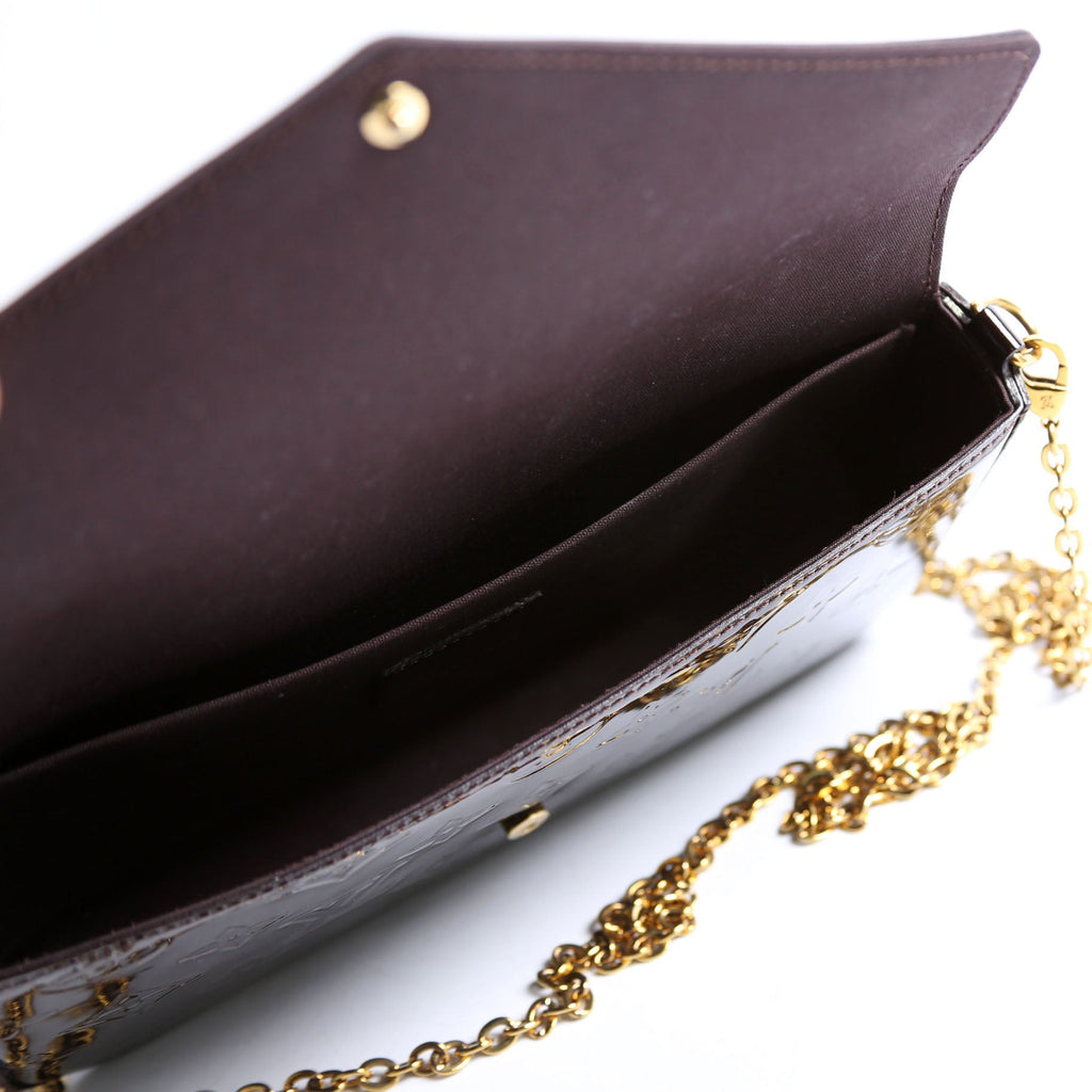 Pochette Felicie Vernis Burgundy
