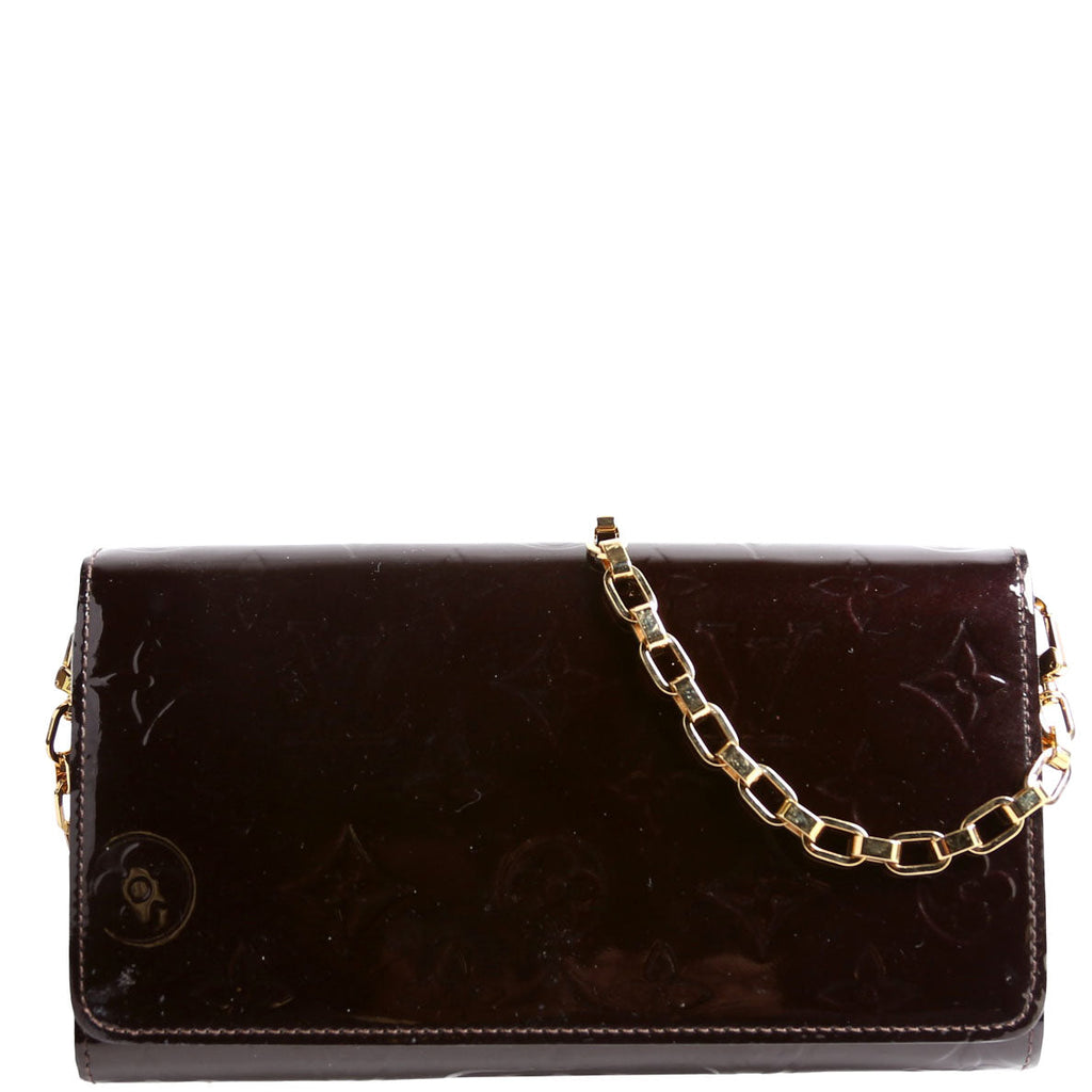 Chaine Wallet Vernis Burgundy
