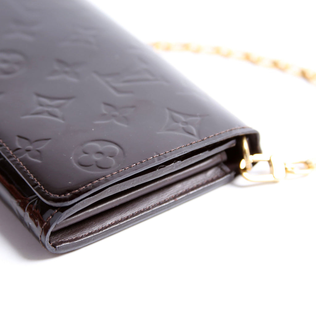 Chaine Wallet Vernis Burgundy