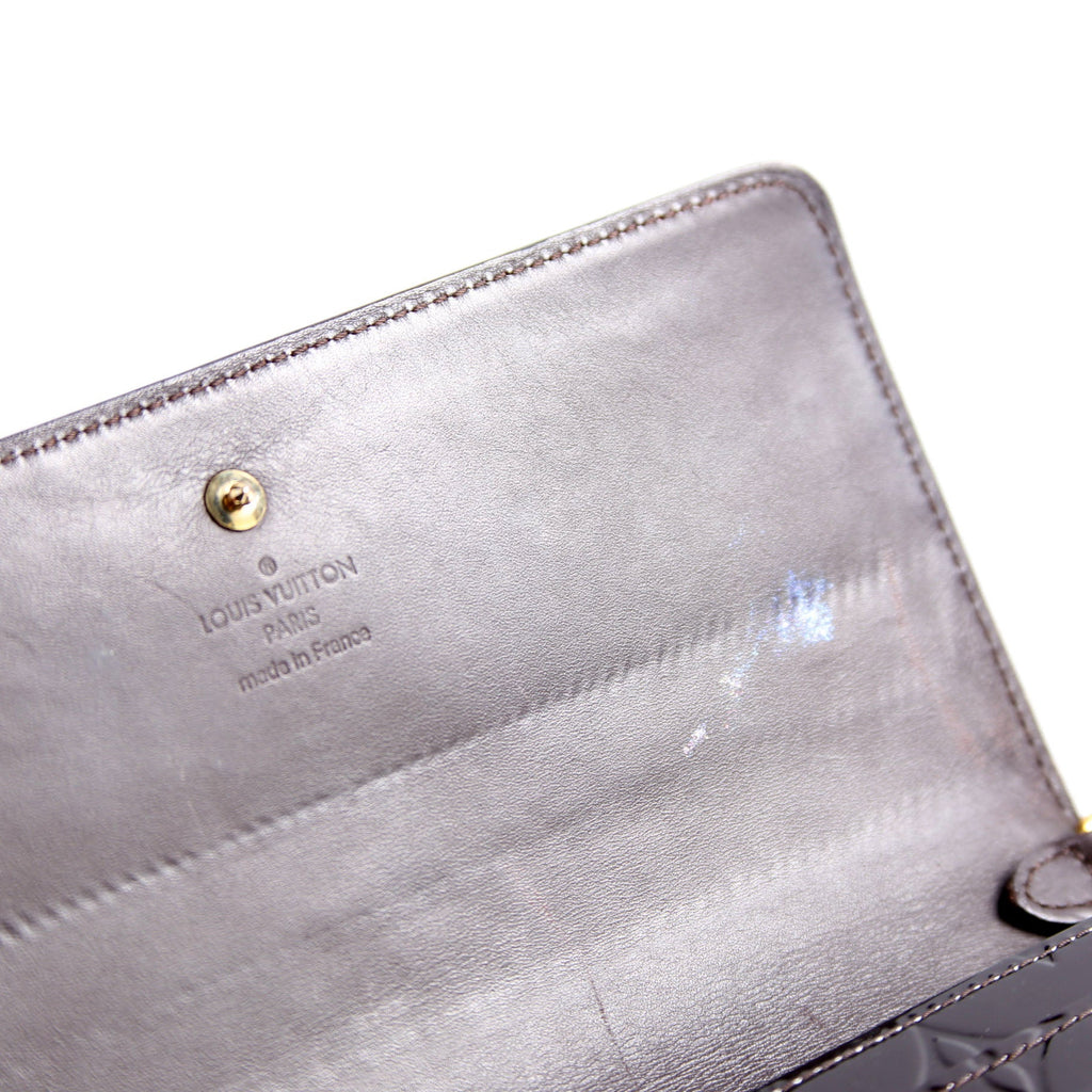 Chaine Wallet Vernis Burgundy