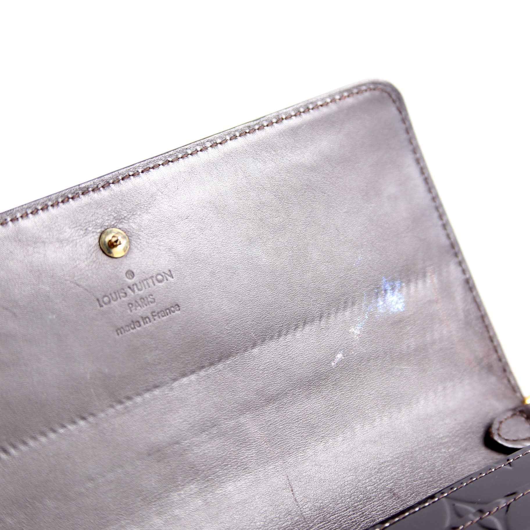 Chaine Wallet Vernis Burgundy