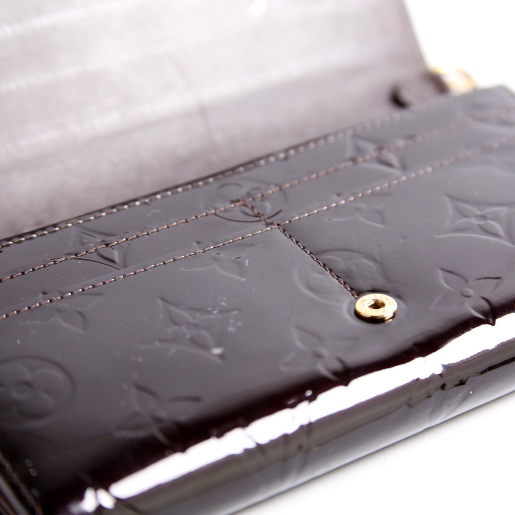 Chaine Wallet Vernis Burgundy