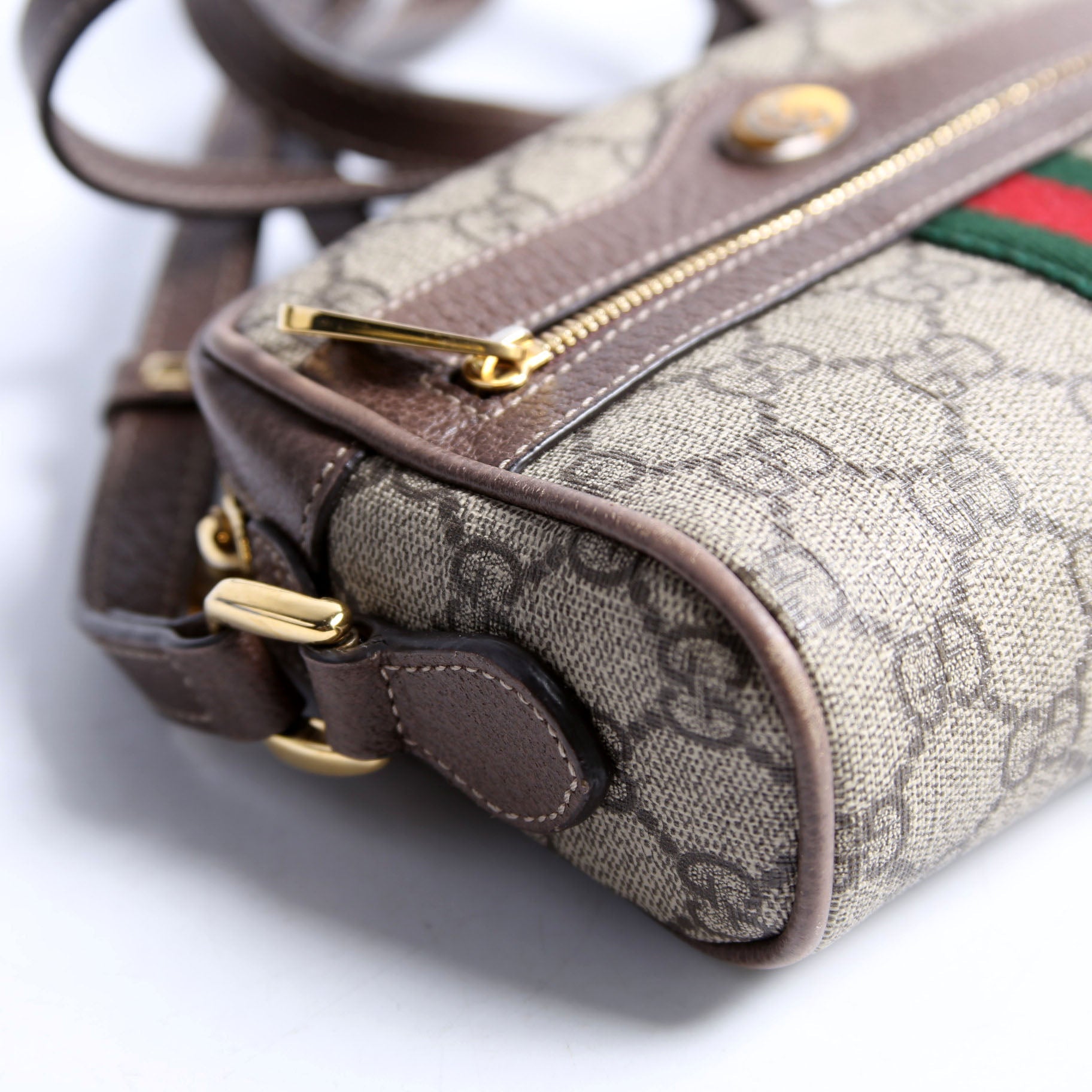 517350 GG Supreme Mini Ophidia Brown