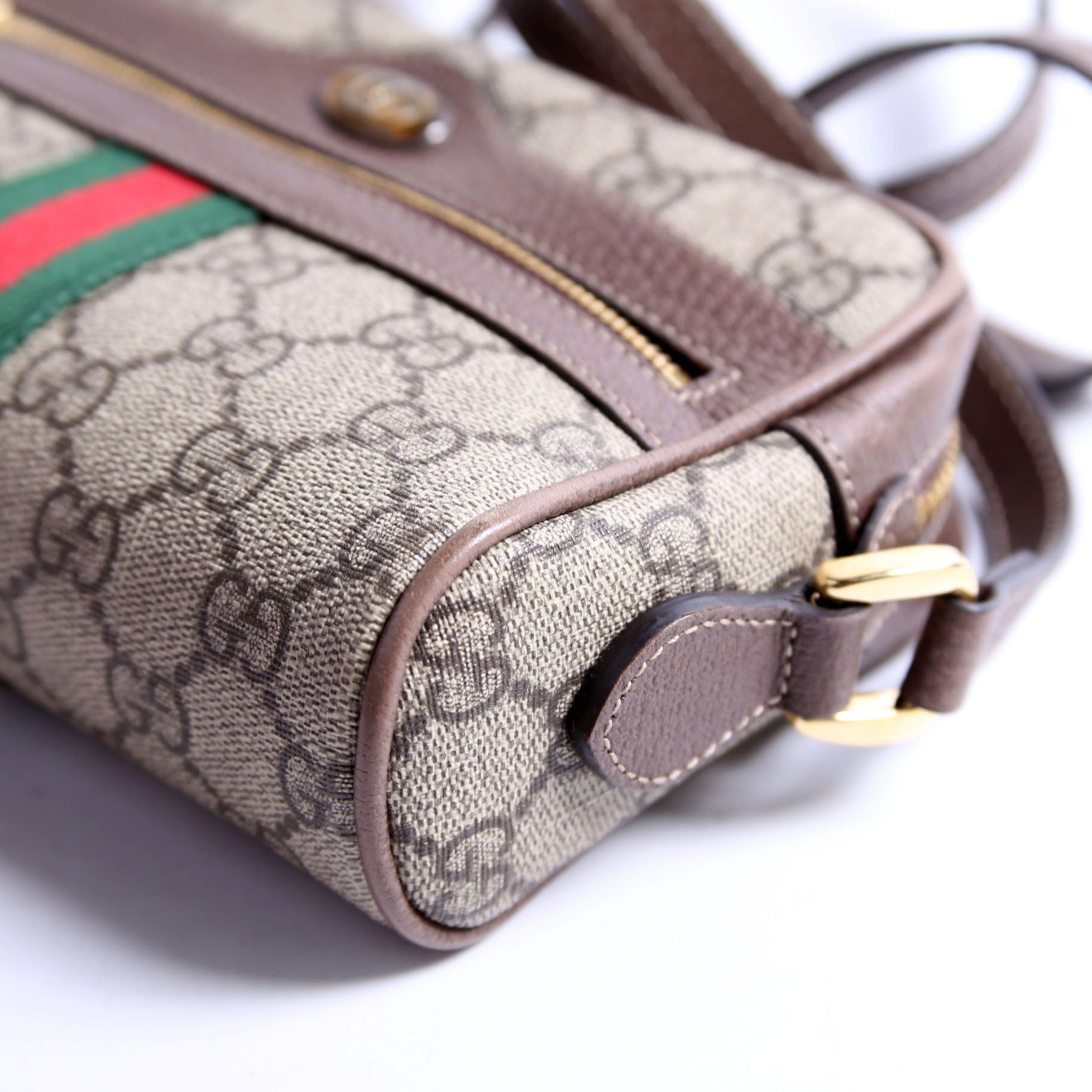 517350 GG Supreme Mini Ophidia Brown