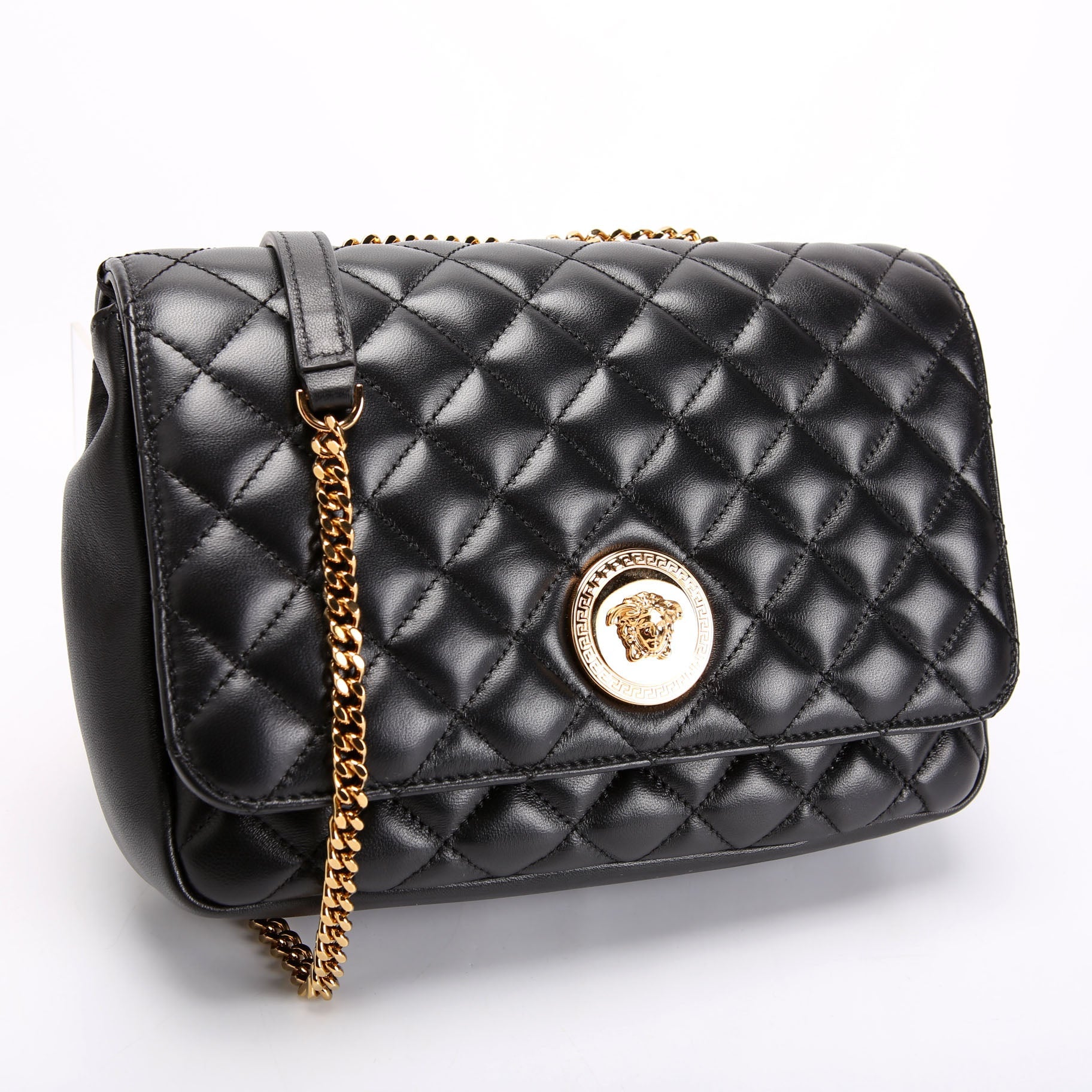 La Medusa Quilted Lambskin Large Shoulder Bag