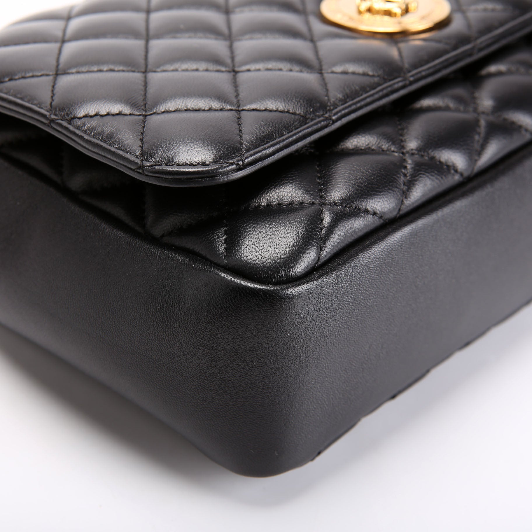 La Medusa Quilted Lambskin Large Shoulder Bag