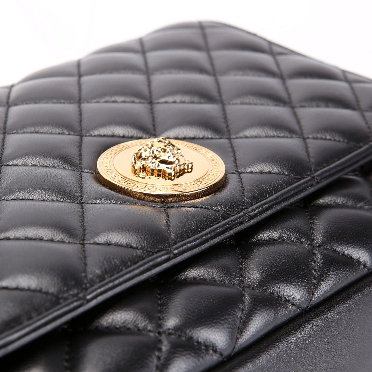 La Medusa Quilted Lambskin Large Shoulder Bag