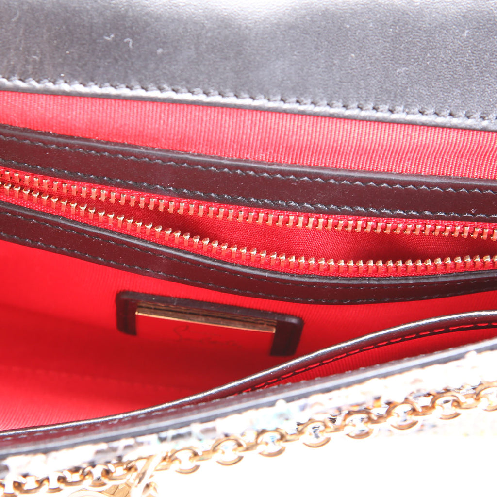 Batik Python Butterfly Clutch With Chain Beige/Multicolor