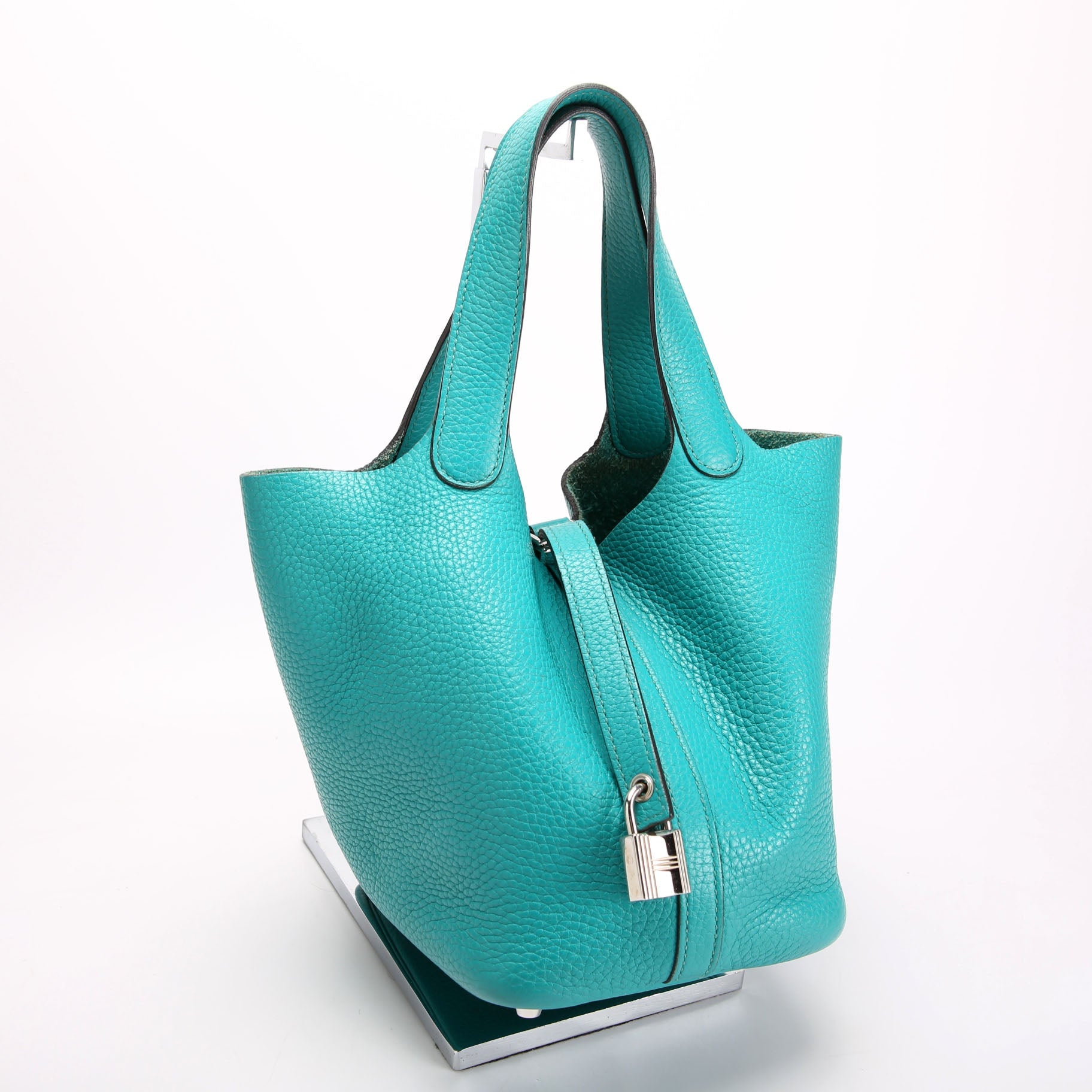 Hermes Picotin 18 Clemence Teal