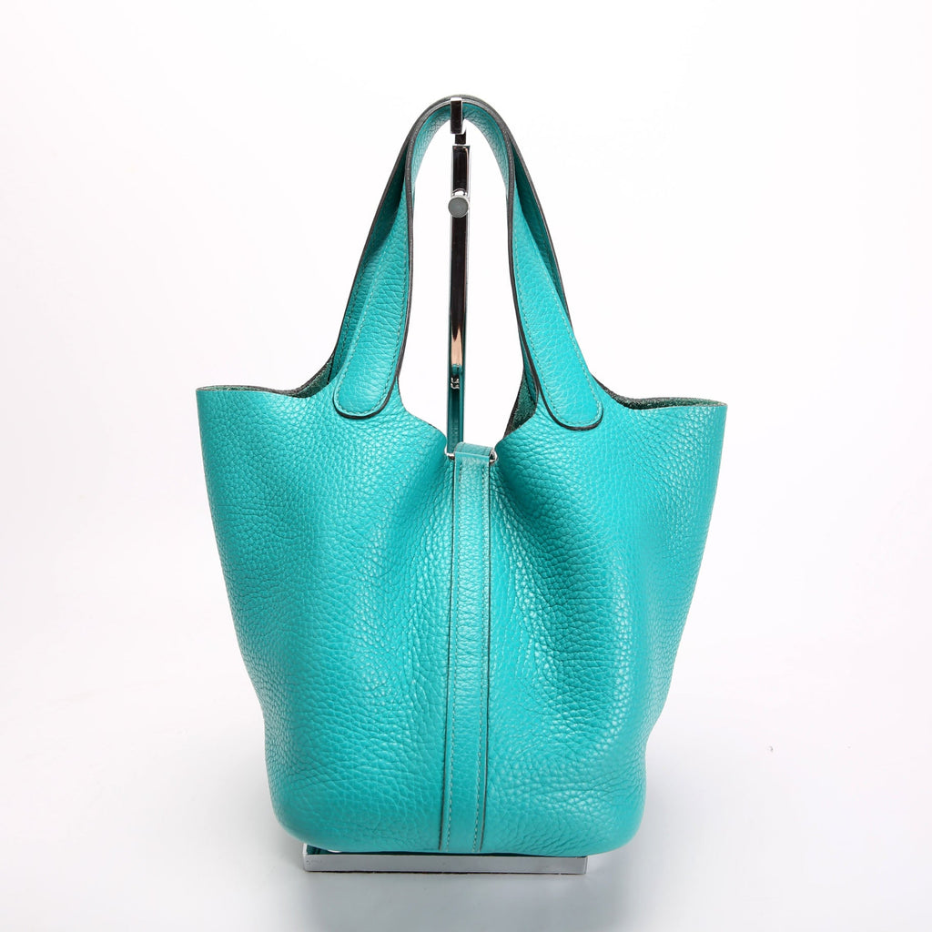 Hermes Picotin 18 Clemence Teal