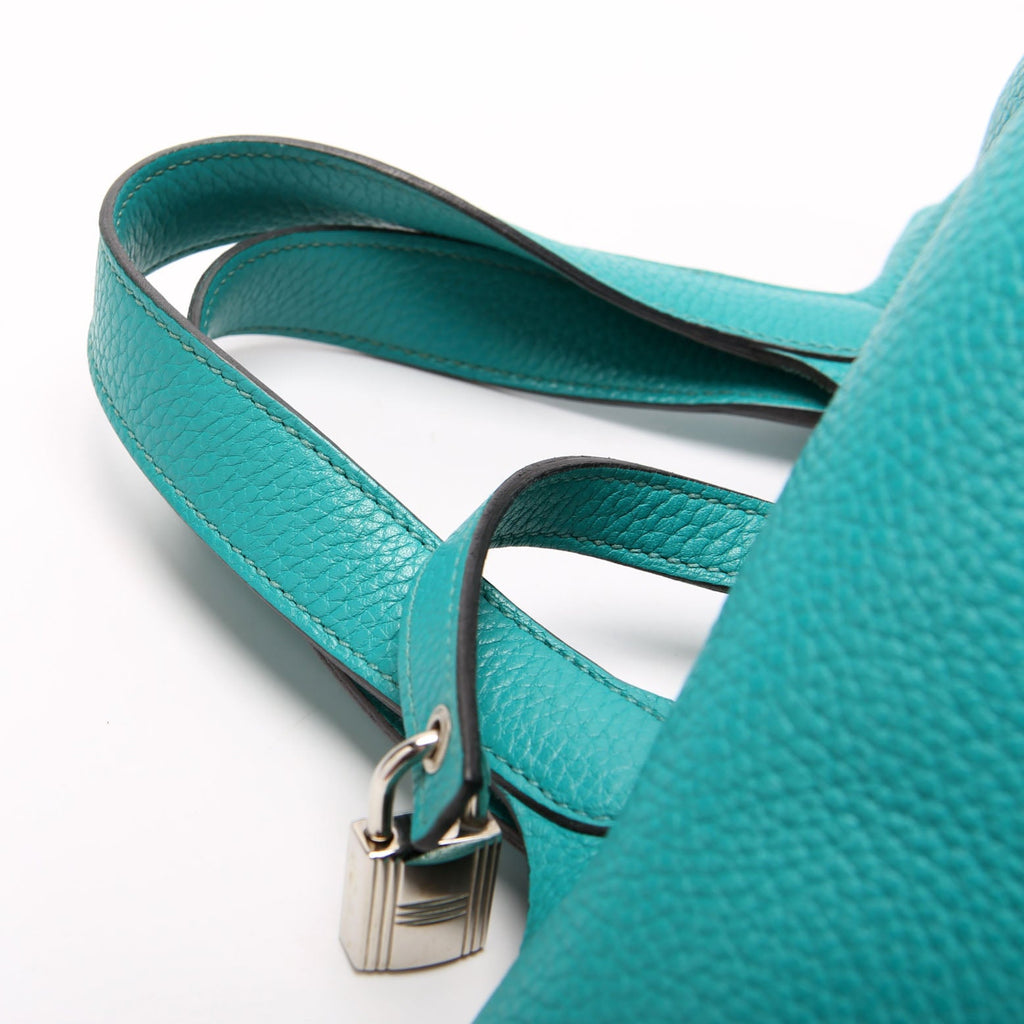 Hermes Picotin 18 Clemence Teal