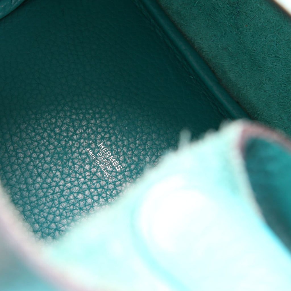 Hermes Picotin 18 Clemence Teal