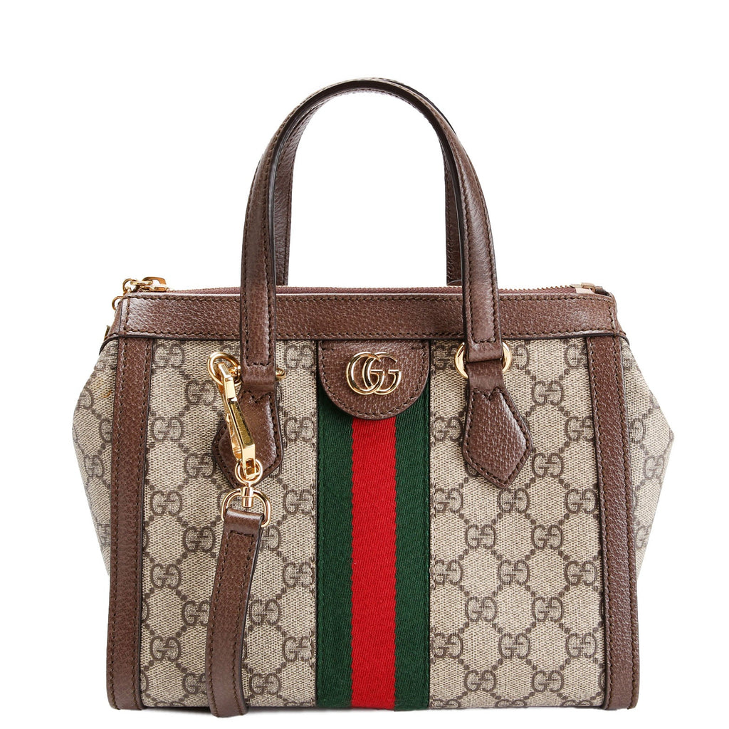 547551 GG Supreme Ophidia Small Tote Brown