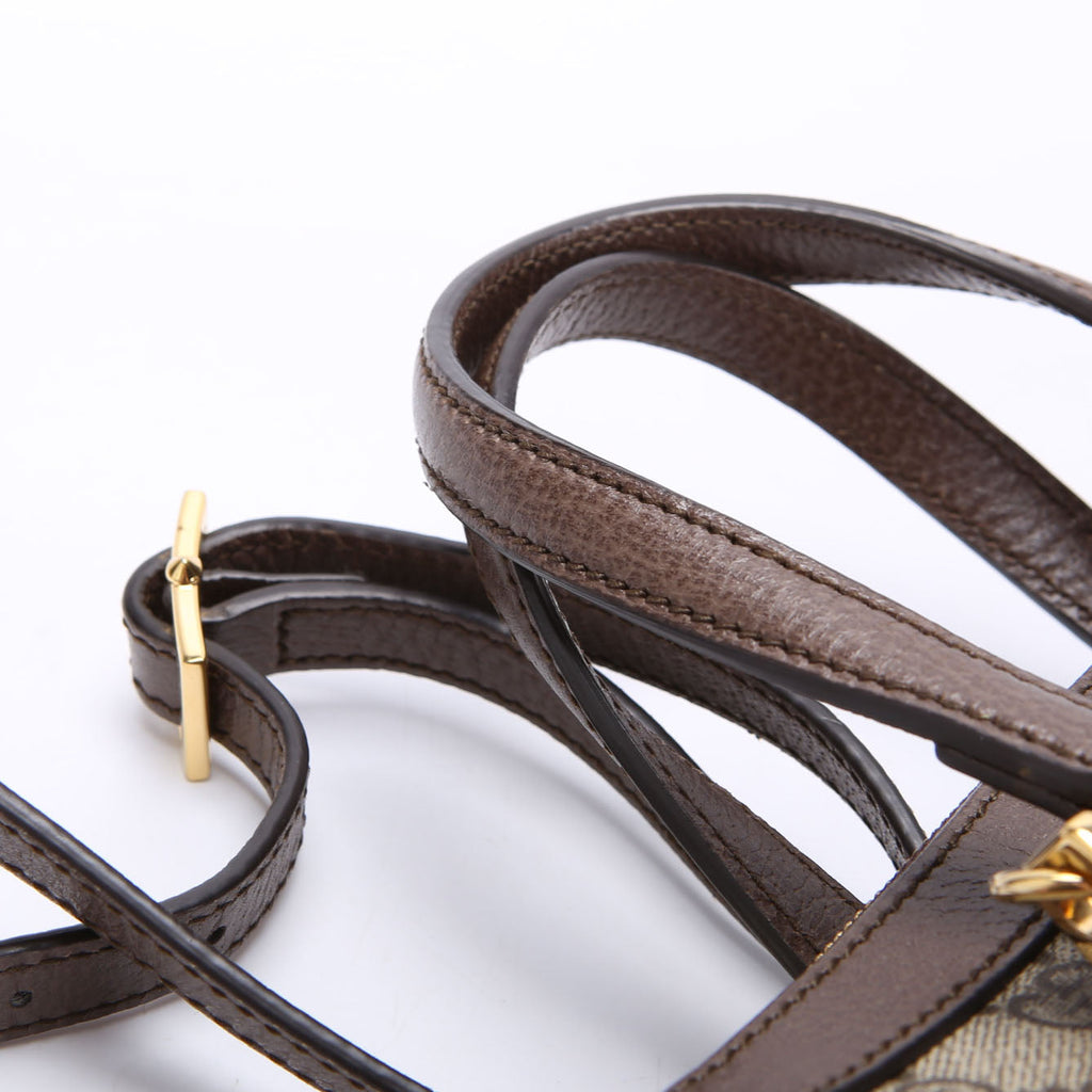 547551 GG Supreme Ophidia Small Tote Brown