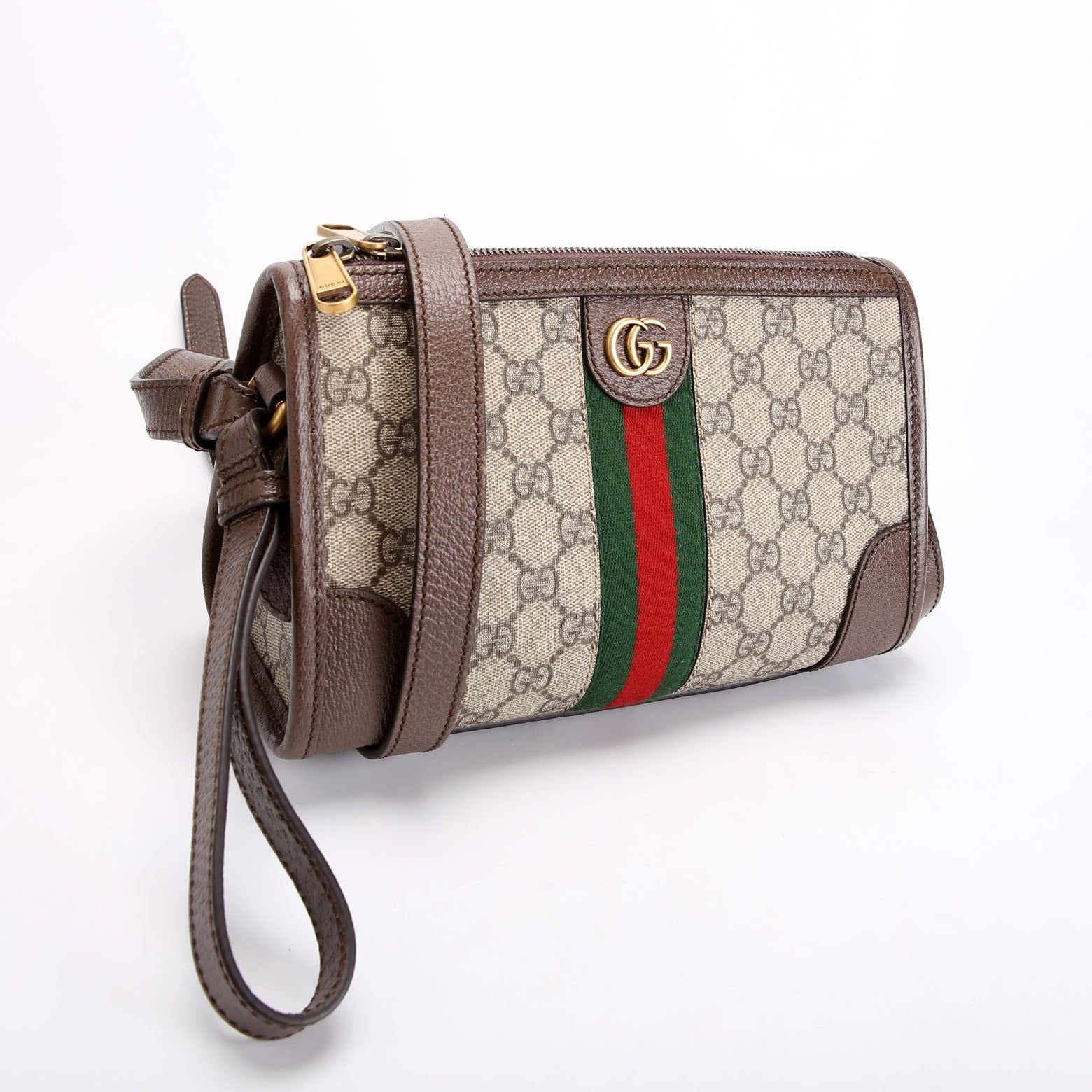 752581 GG Supreme Ophidia Messenger Brown