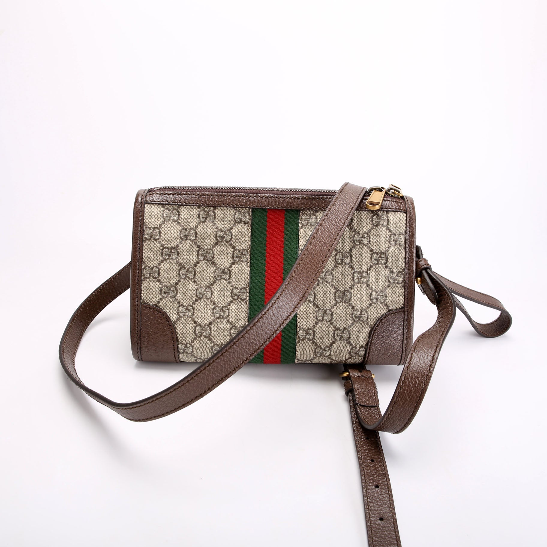752581 GG Supreme Ophidia Messenger Brown
