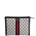 Gucci 625549 GG Supreme Ophidia Zip Pouch Navy