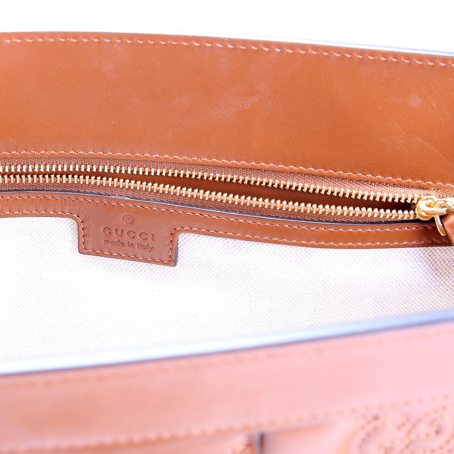 702196 GG Matelasse Shoulder Bag Brown/Gold