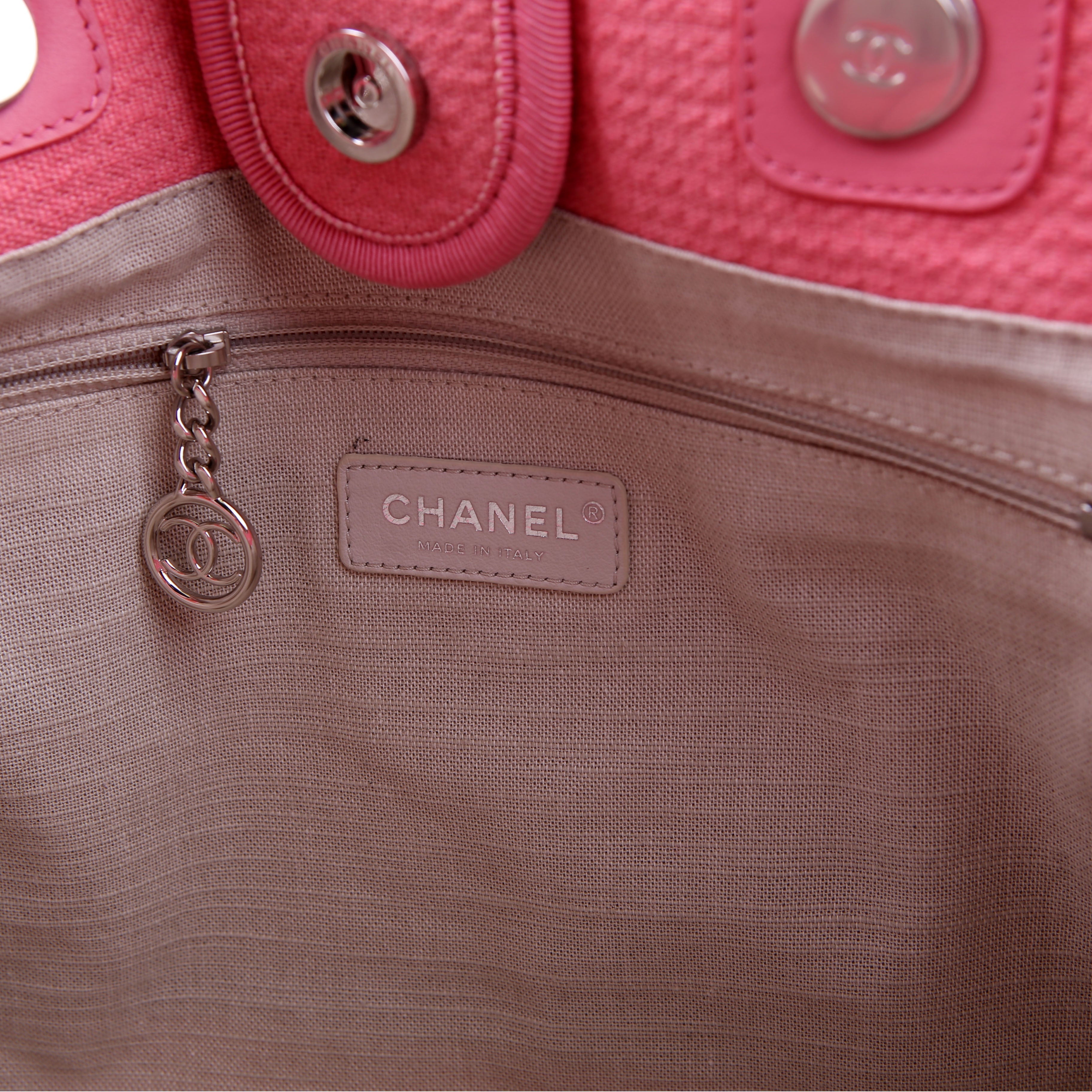 Deauville Small With Pouch Mixed Fibers Pink