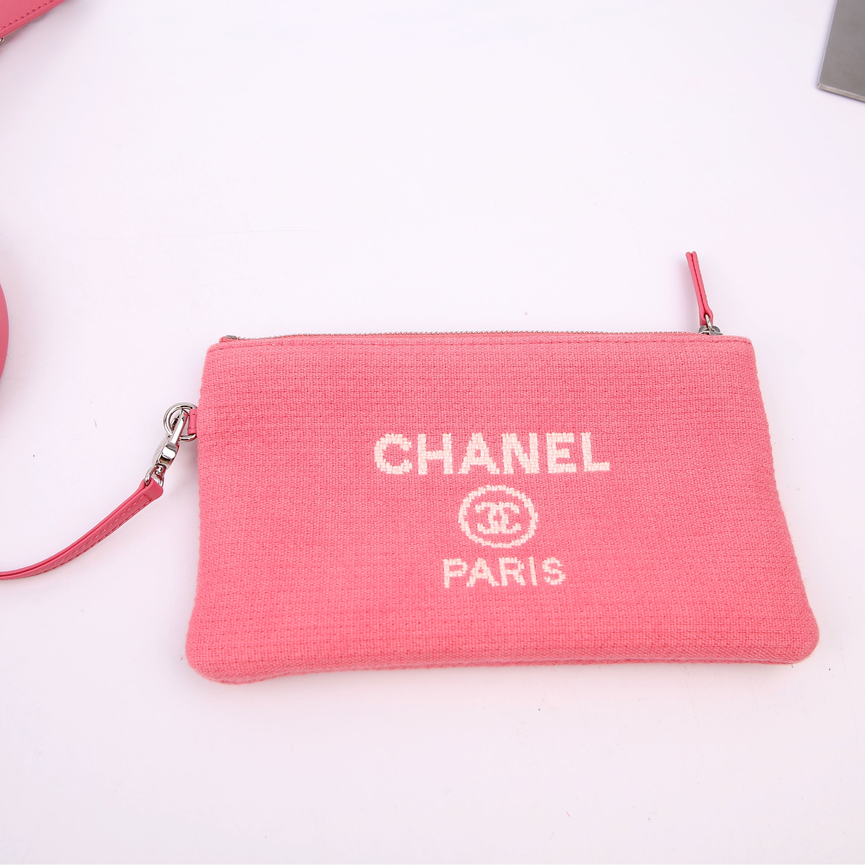 Deauville Small With Pouch Mixed Fibers Pink
