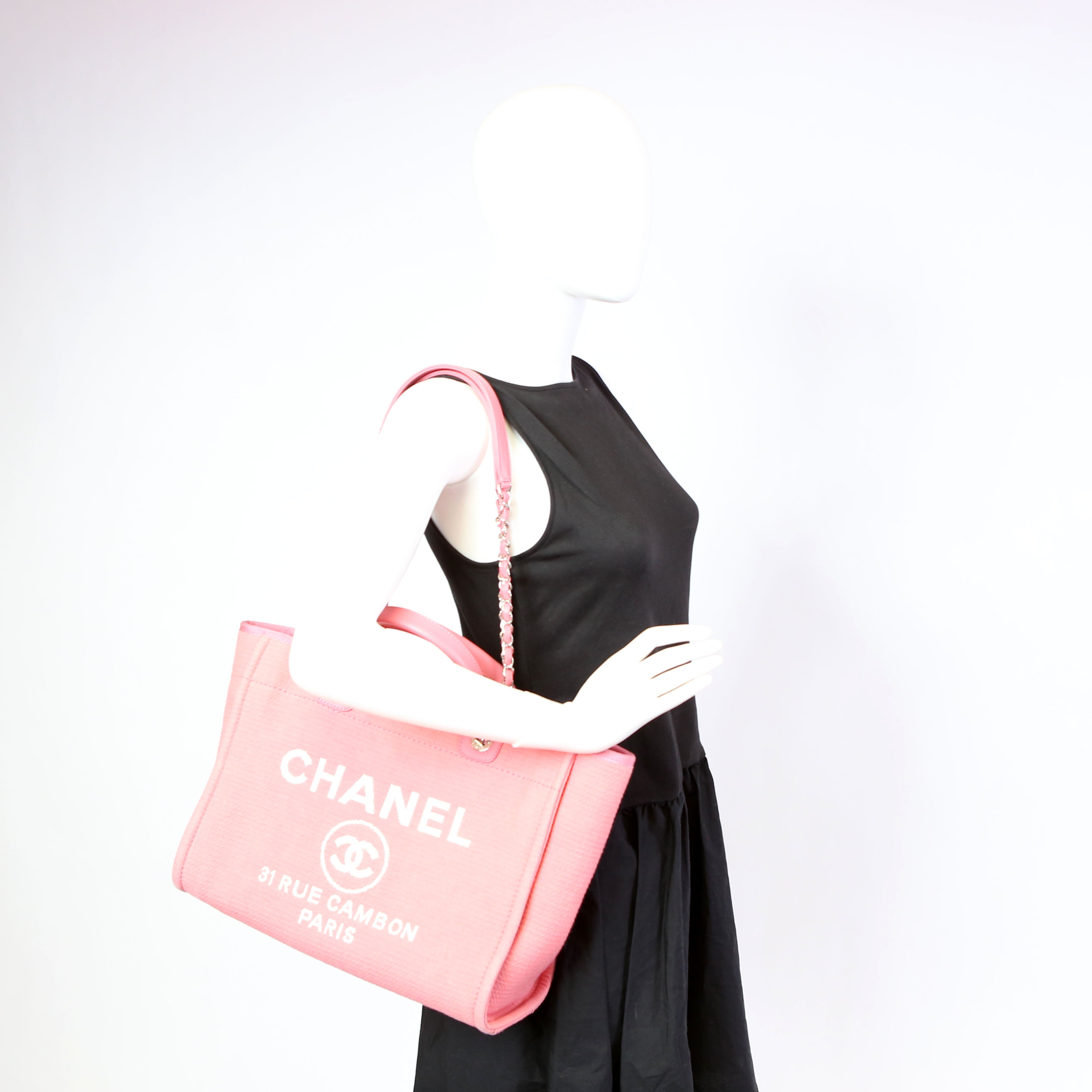 Deauville Small With Pouch Mixed Fibers Pink